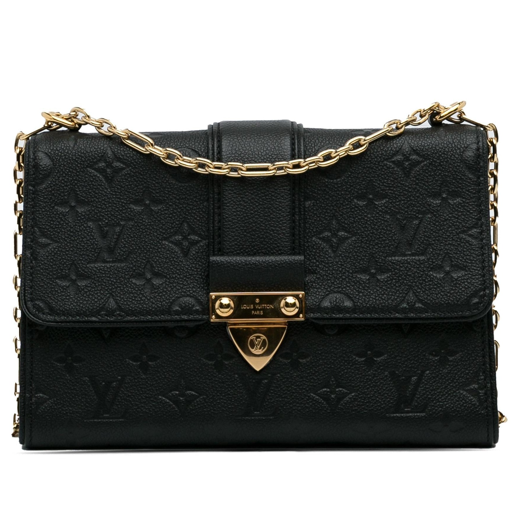 Louis Vuitton Monogram Empreinte Saint Sulpice BB Shoulder Bag - Black