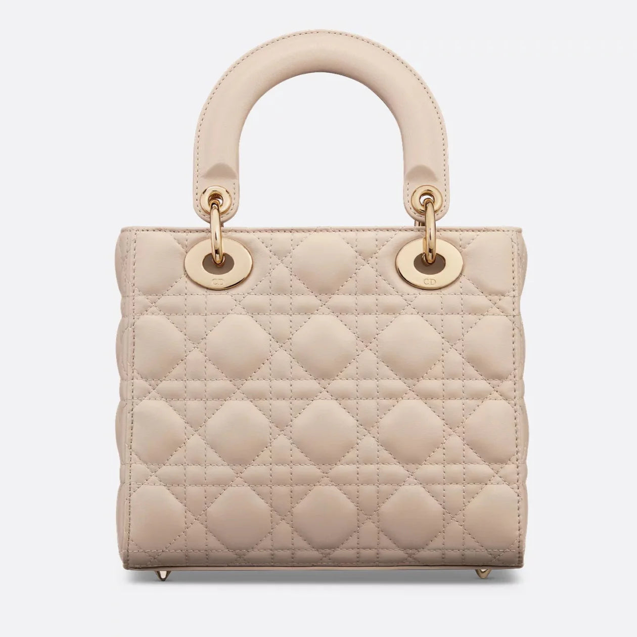 Dior Small Lady Dior Bag - Powder Beige Cannage Lamskin