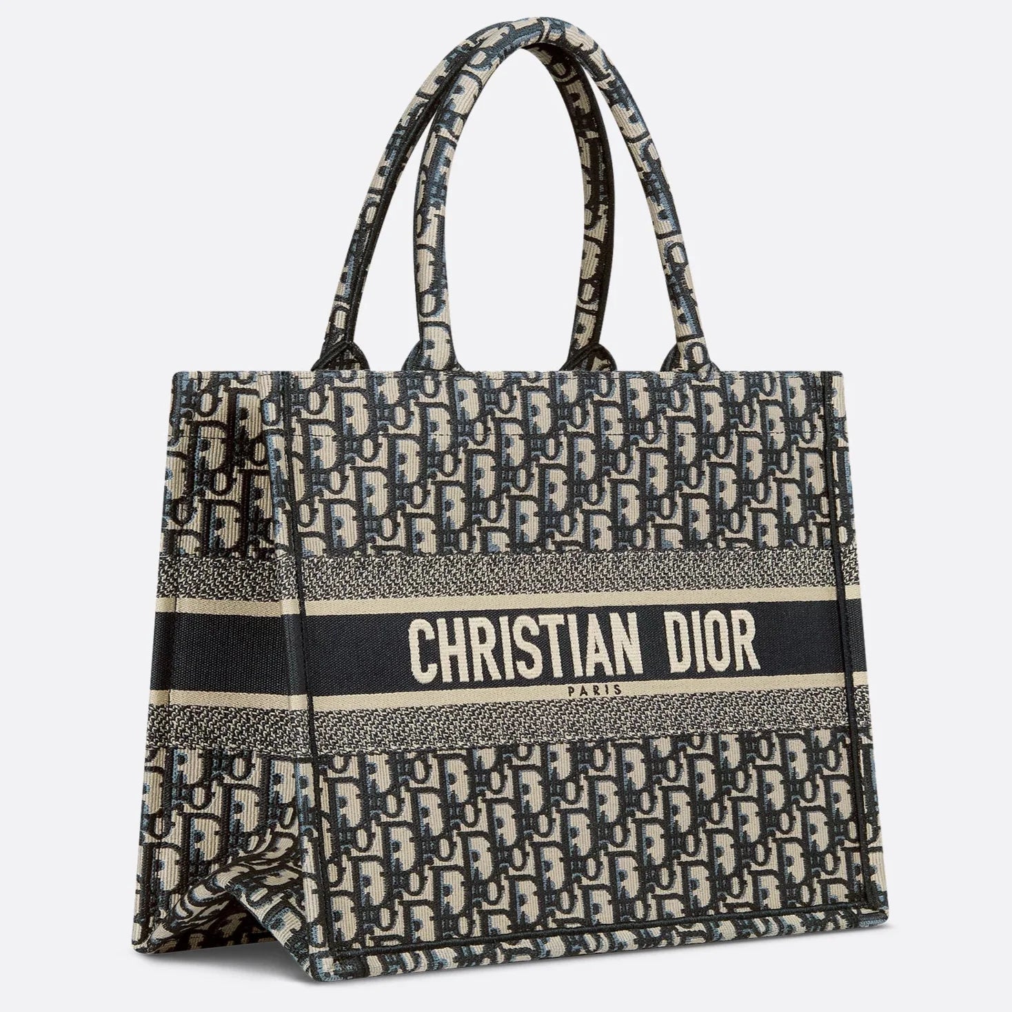 Dior Medium Dior Book Tote - Navy Blue