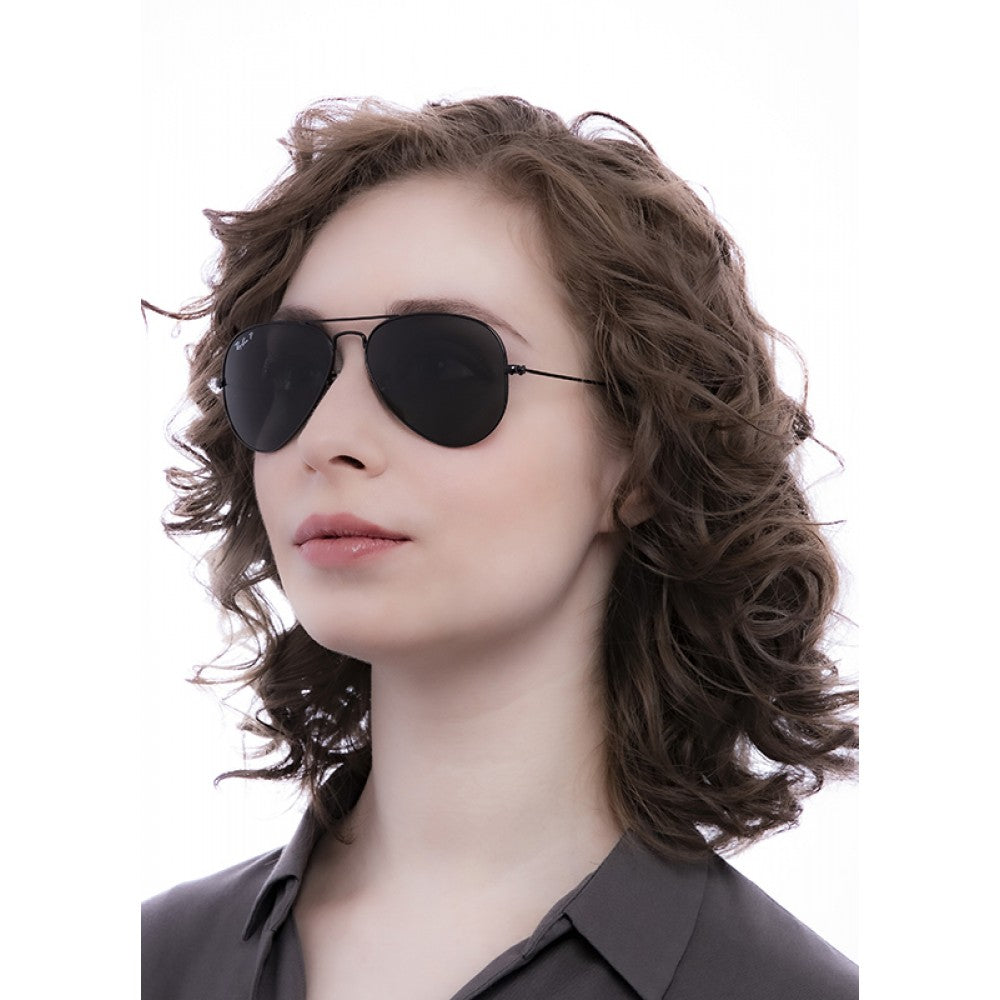 Ray Ban Aviator Classic RB3025 002/58 Black Frame Sunglasses