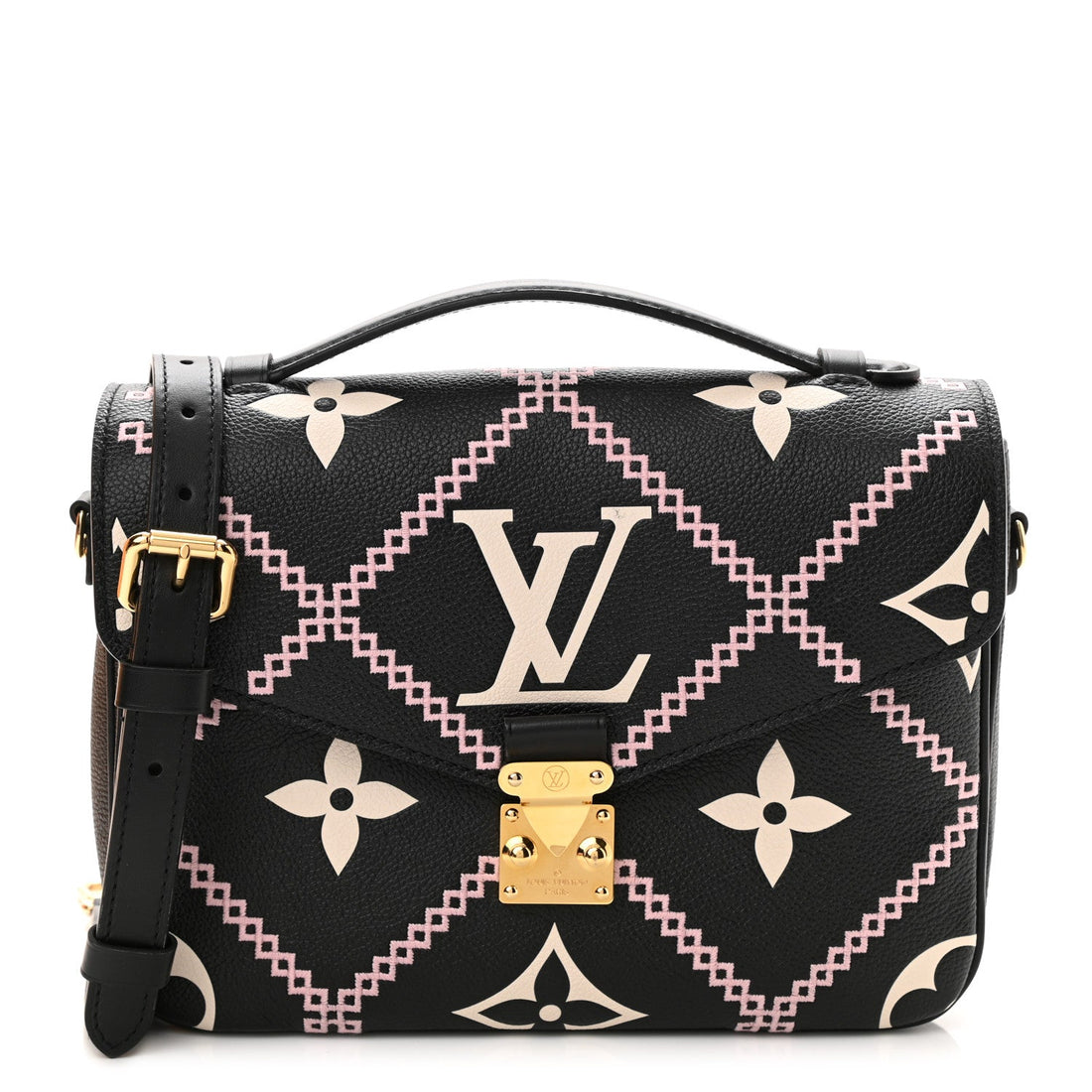 Louis Vuitton Pochette Métis Crossbody Bag - Black
