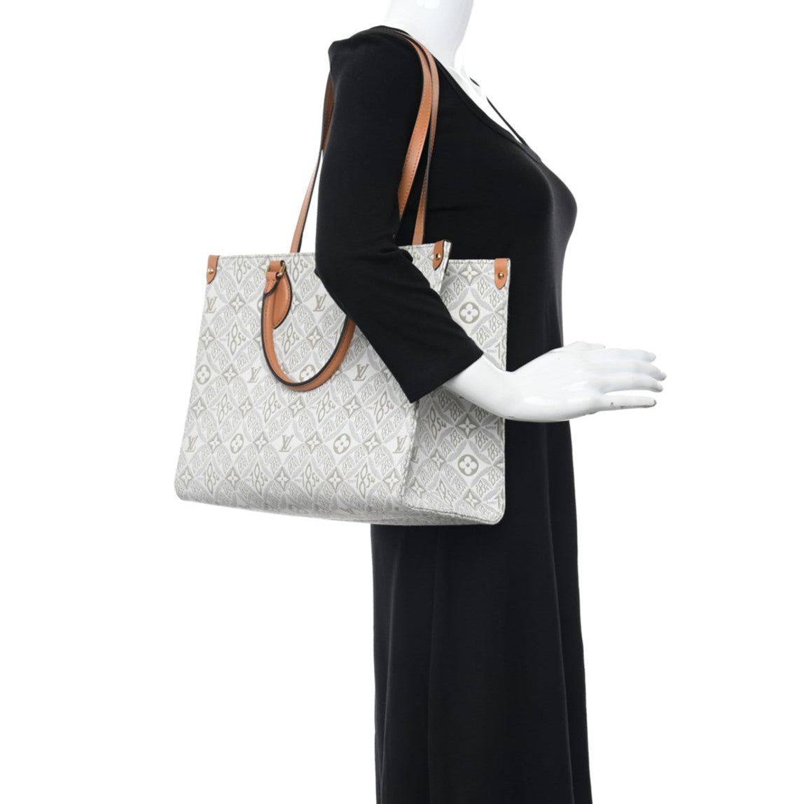 Louis Vuitton Jacquard Since 1854 OnTheGo MM Handbag - Creme