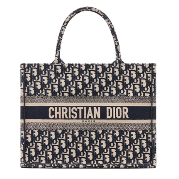 Dior Medium Dior Book Tote - Navy Blue