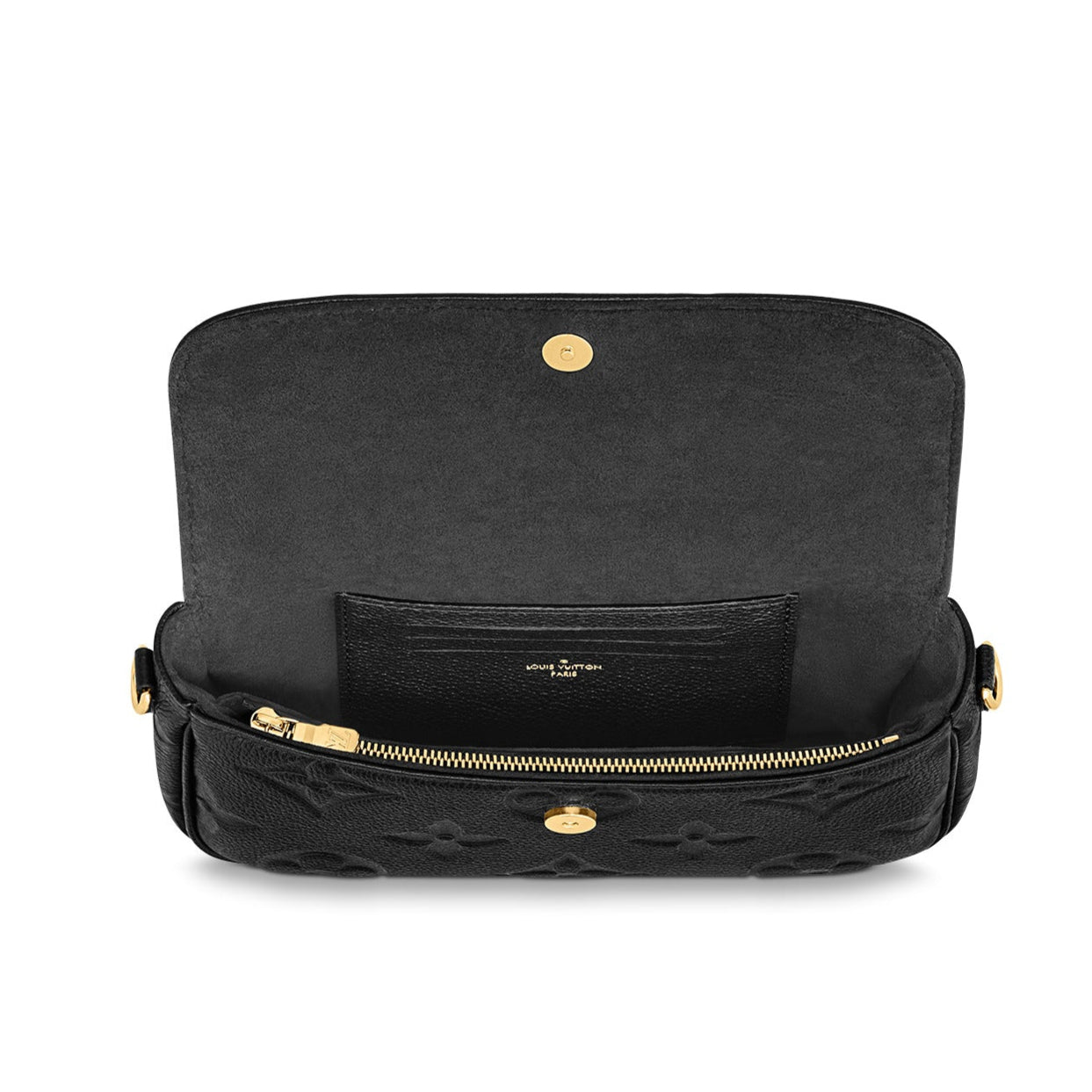 Louis Vuitton Wallet On Chain Ivy Clutch - Black