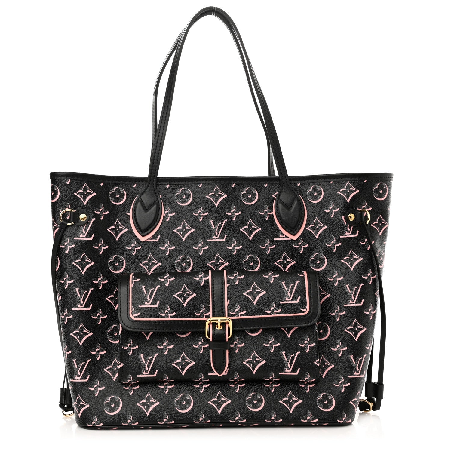 Louis Vuitton Monogram Fall For You Neverfull MM - Black