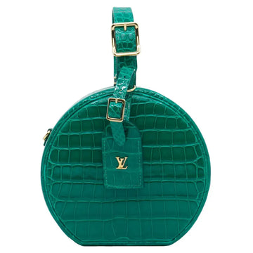 Louis Vuitton Alligator Petite Boite Chapeau Handbag - Green