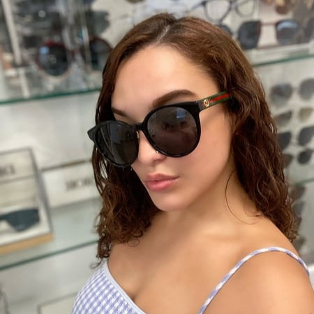 Gucci GG0416SK Round Black Sunglasses