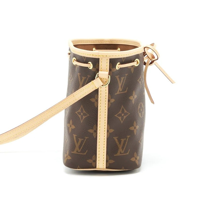 Louis Vuitton Monogram Canvas Nano Noe Bucket Bag - Dark Brown
