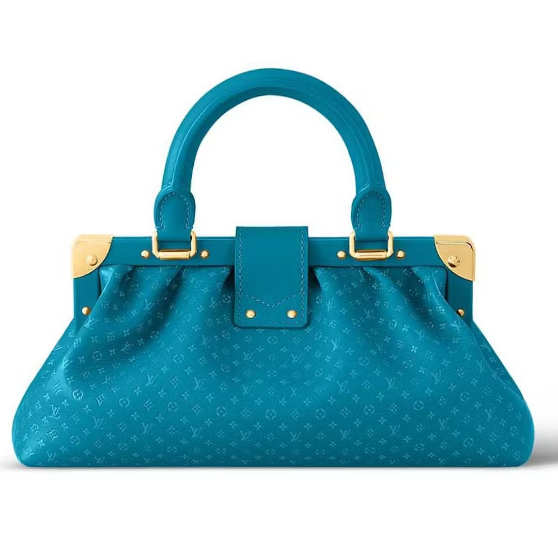 Louis Vuitton Calfskin Monogram Clutch Bag – Blue