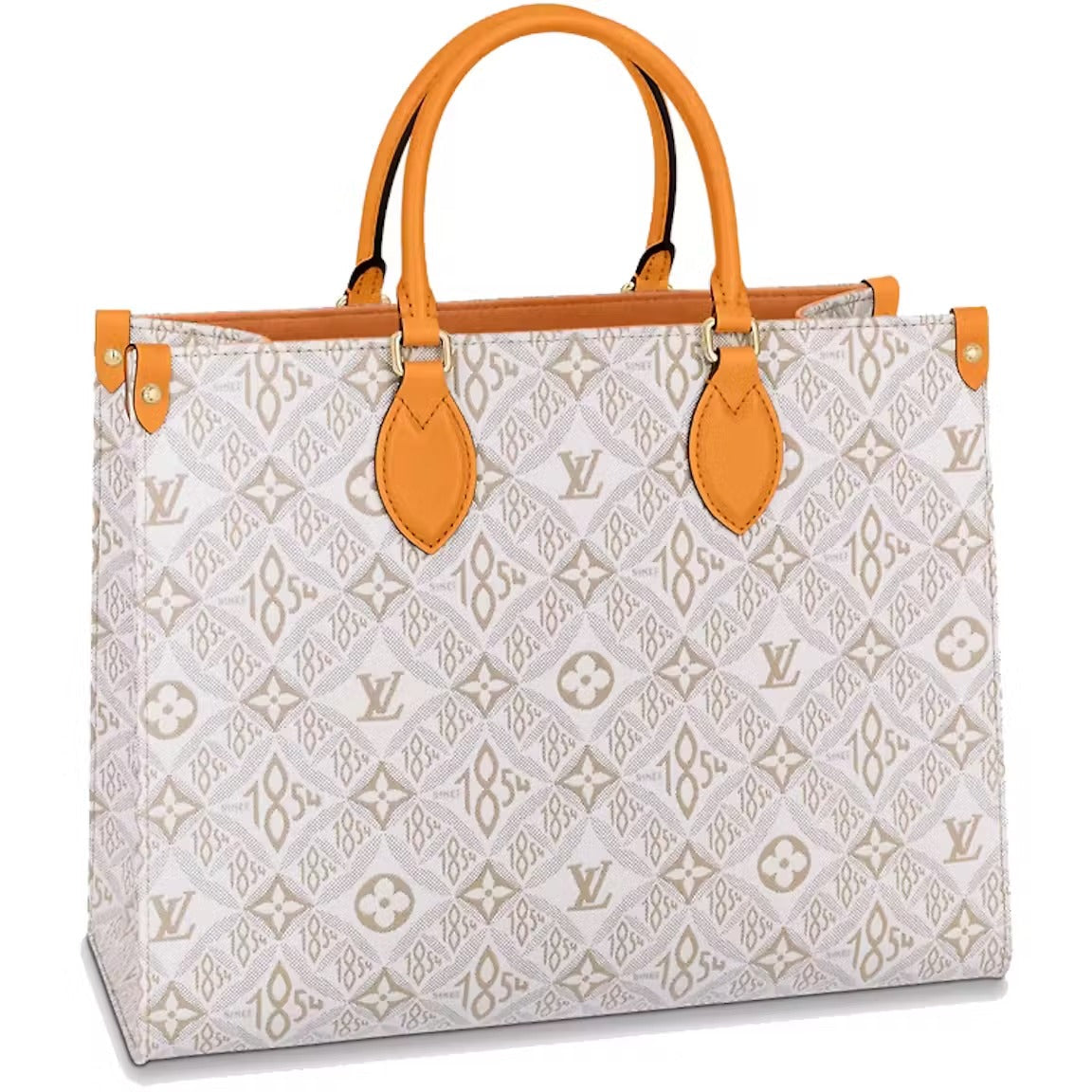 Louis Vuitton Jacquard Since 1854 OnTheGo MM Handbag - Creme