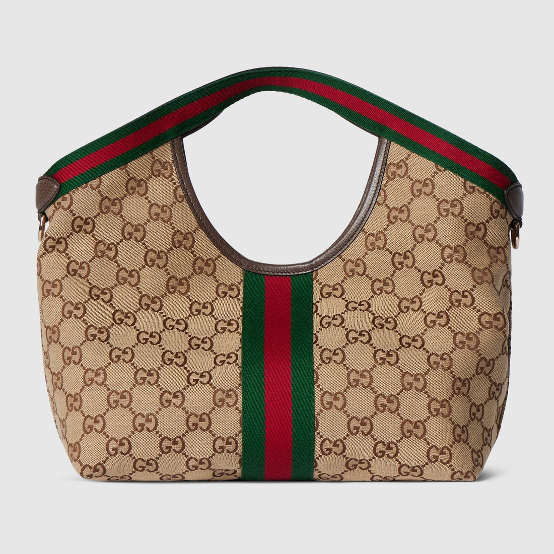 Gucci GG Canvas Giglio Small Tote Bag – Beige Brown