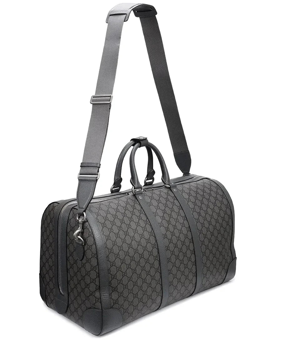 Gucci GG Supreme Canvas Ophidia Duffle Bag – Grey