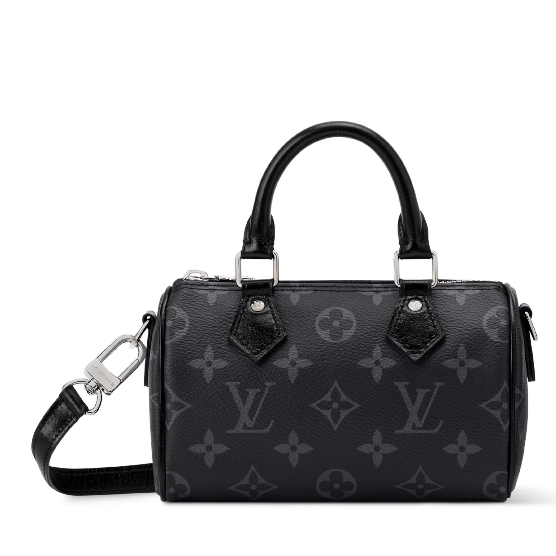 Louis Vuitton Monogram Eclipse Nano Speedy Handbag – Black