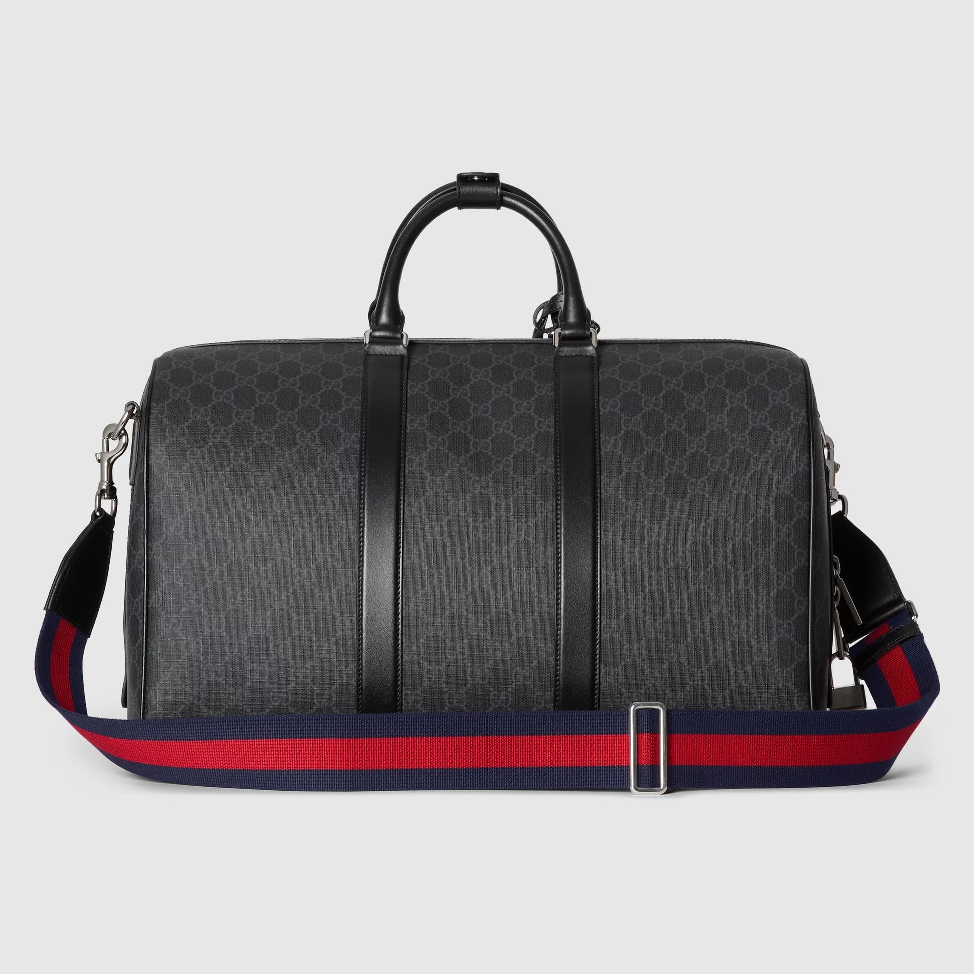 Gucci GG Canvas Medium Holdall Duffle Bag – Black