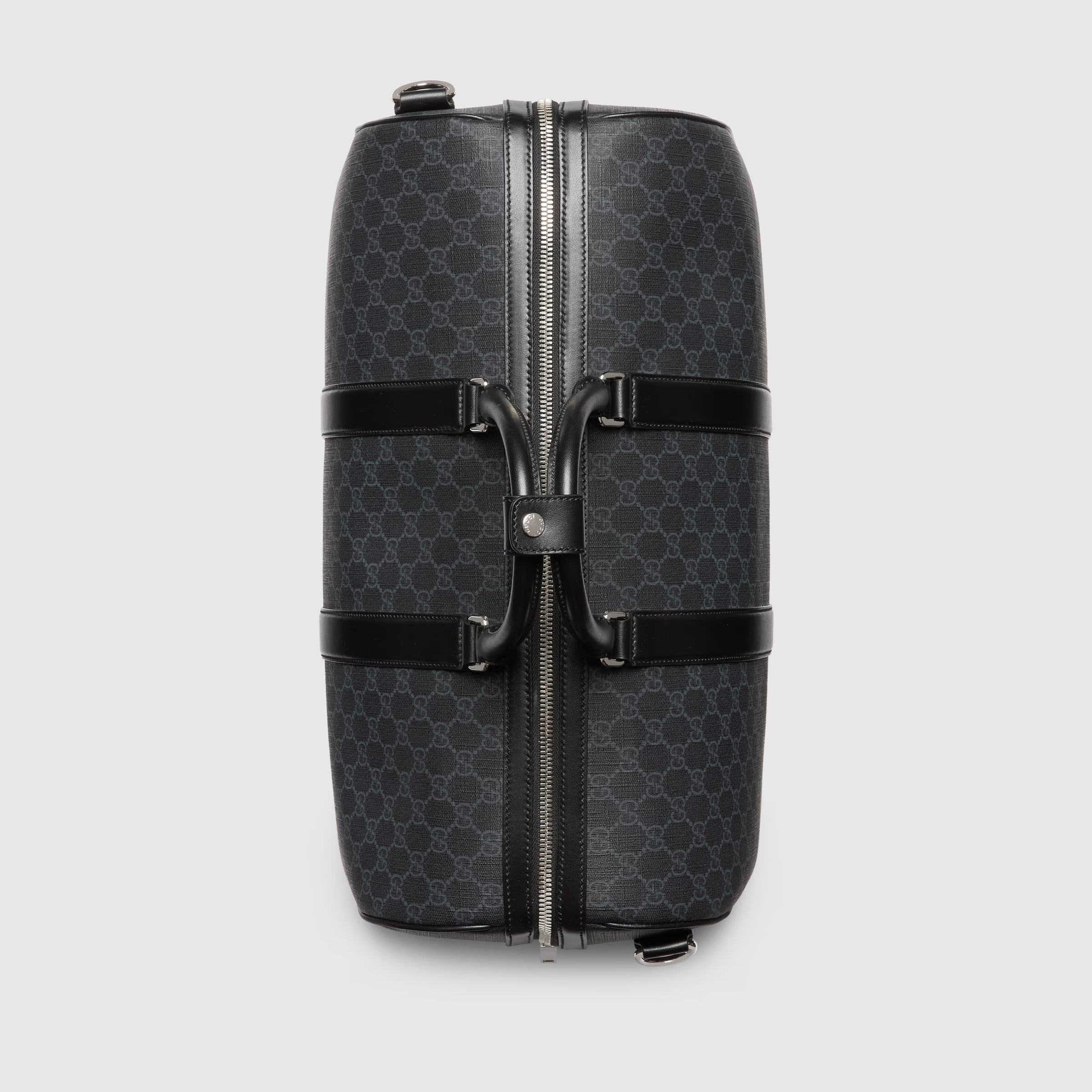 Gucci GG Canvas Medium Holdall Duffle Bag – Black