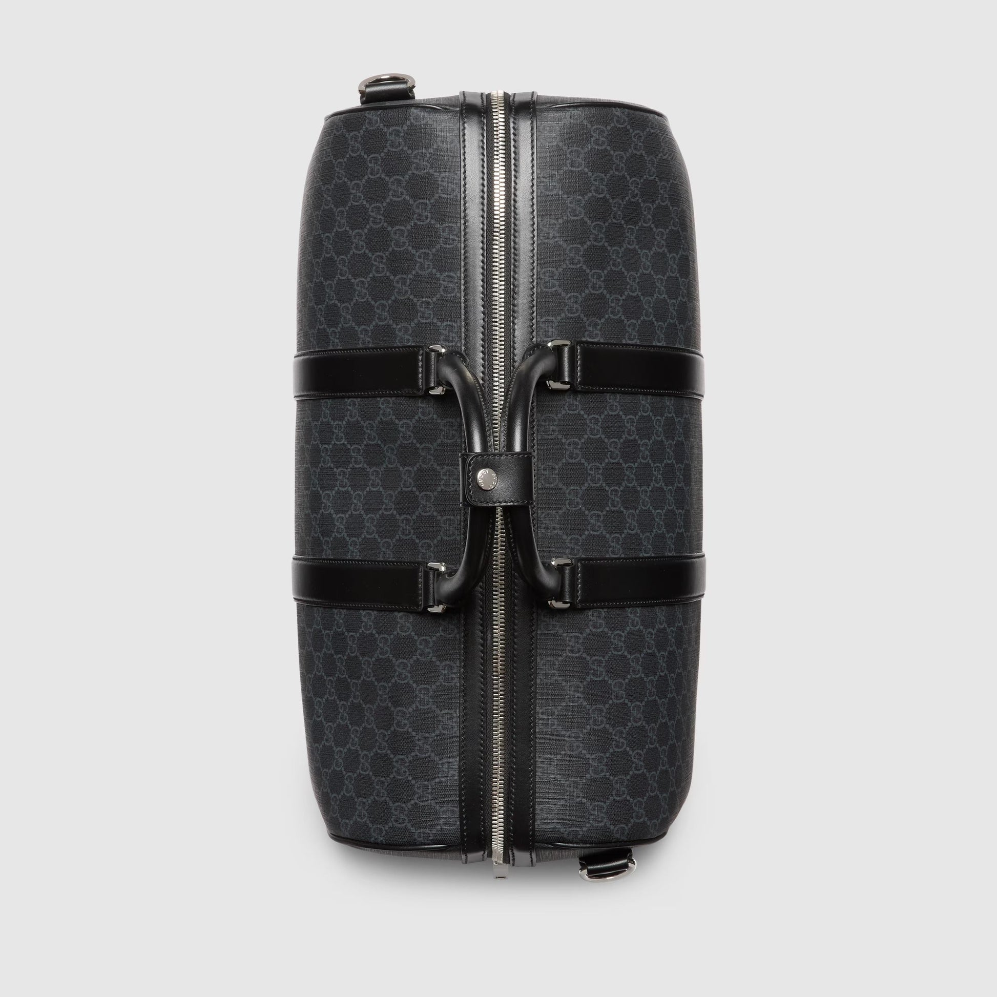 Gucci GG Canvas Medium Holdall Duffle Bag – Black