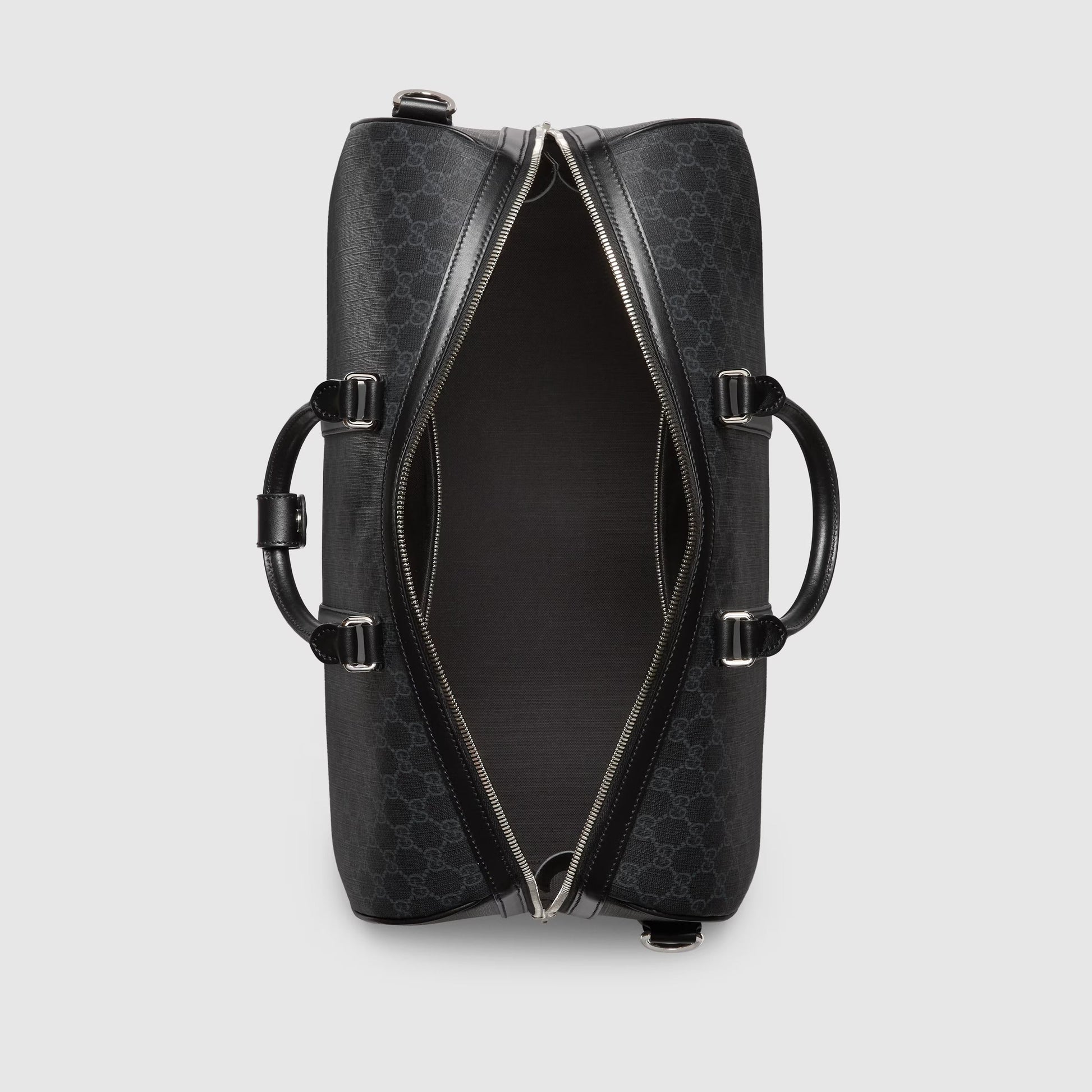 Gucci GG Canvas Medium Holdall Duffle Bag – Black