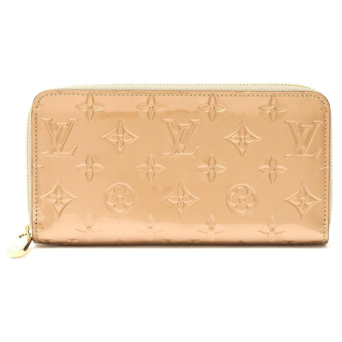 Louis Vuitton Monogram Vernis Zippy Wallet - Beige