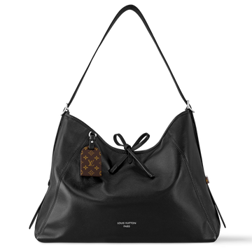 Louis Vuitton Lambskin CarryAll Vibe MM Handbag – Black