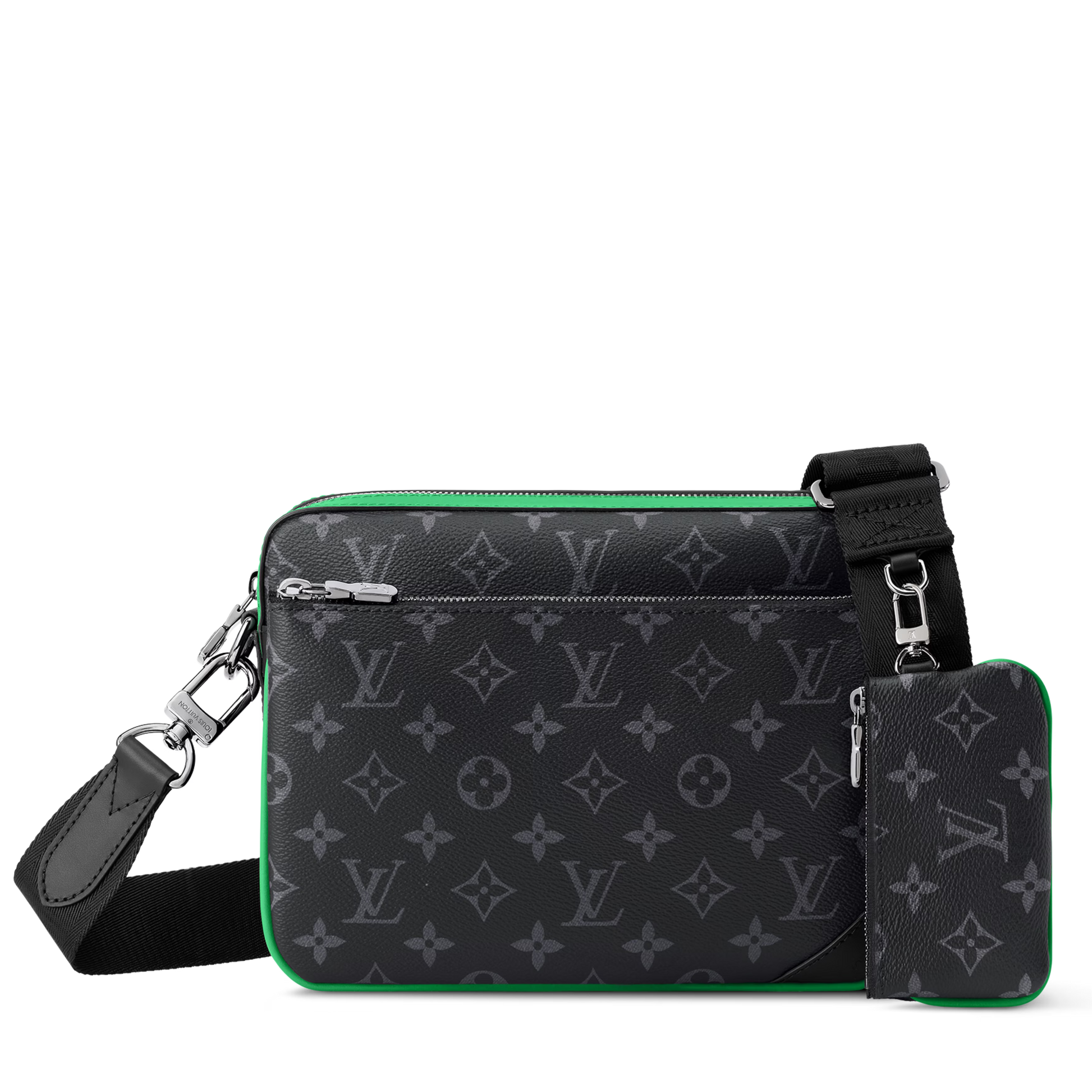 Louis Vuitton Monogram Eclipse Trio Messenger Bag – Bamboo Green