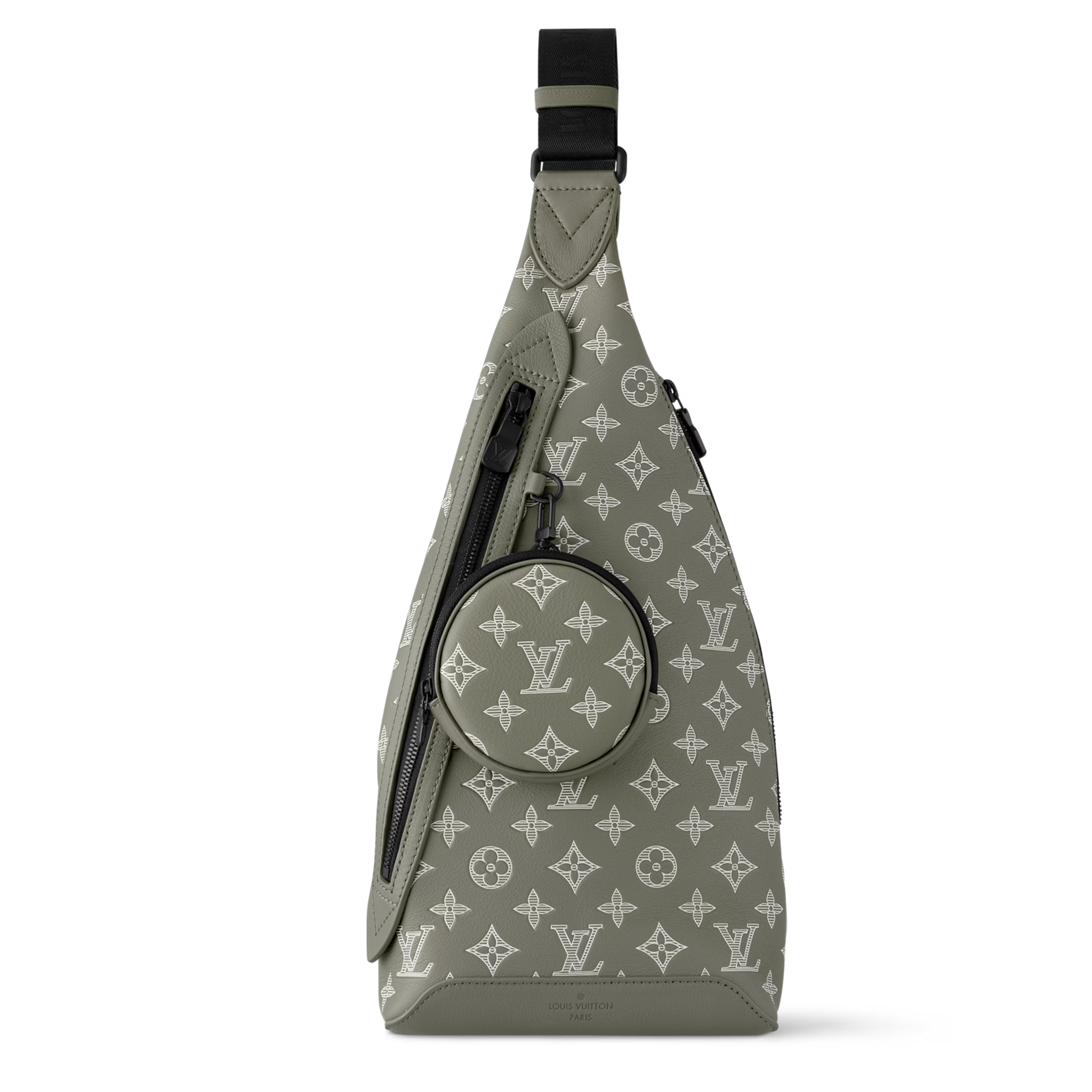 Louis Vuitton Monogram Shadow Leather Duo Slingbag – Olive Green