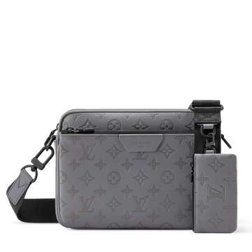 Louis Vuitton Monogram Shadow Trio Messenger Bag – Anthracite Gray