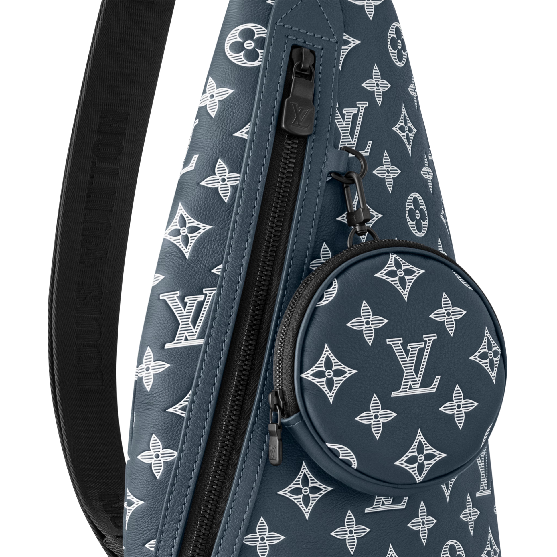 Louis Vuitton Monogram Shadow Duo Slingbag – Ink Blue