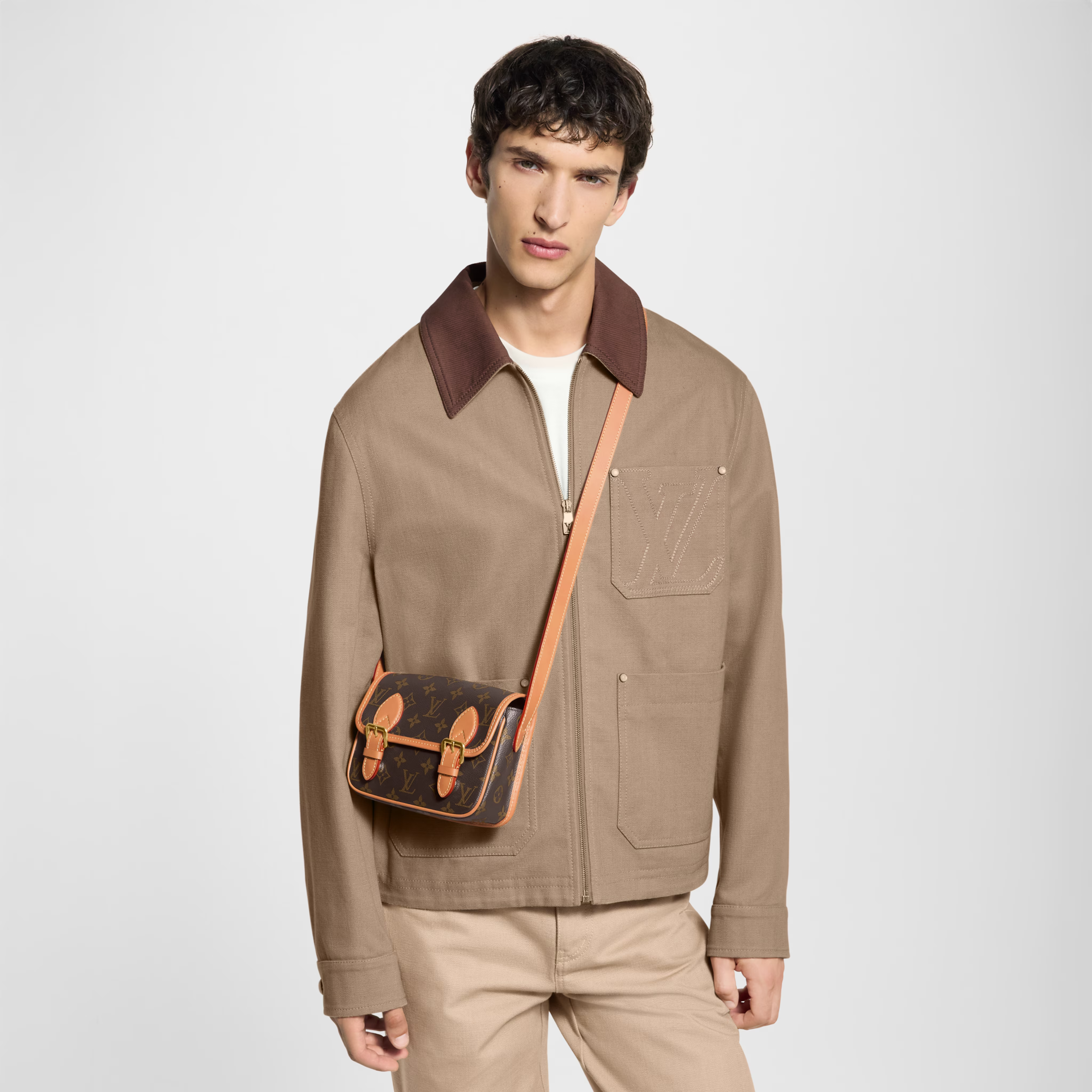 Louis Vuitton Monogram Canvas Satchel Wearable Wallet – Brown