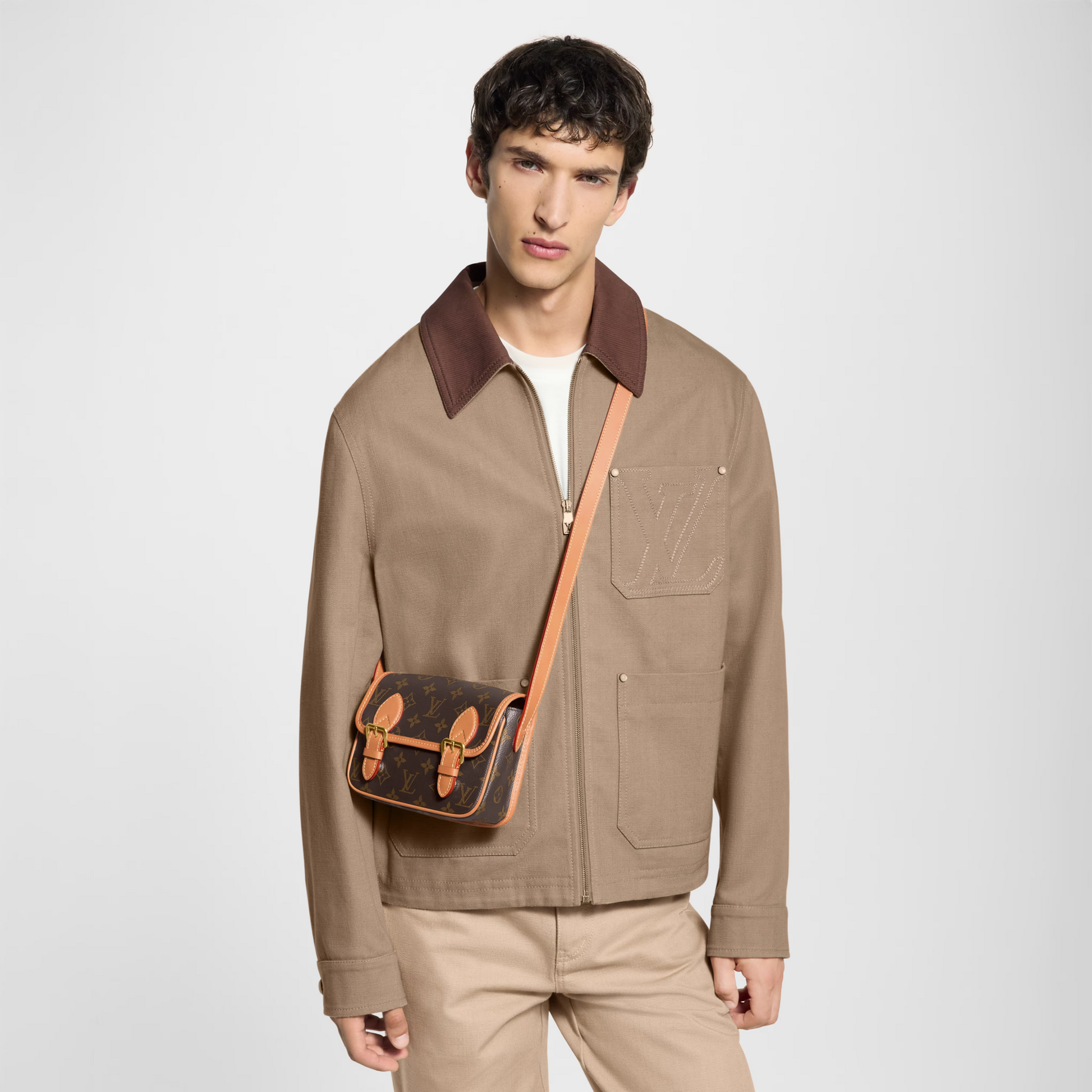Louis Vuitton Monogram Canvas Satchel Wearable Wallet – Brown
