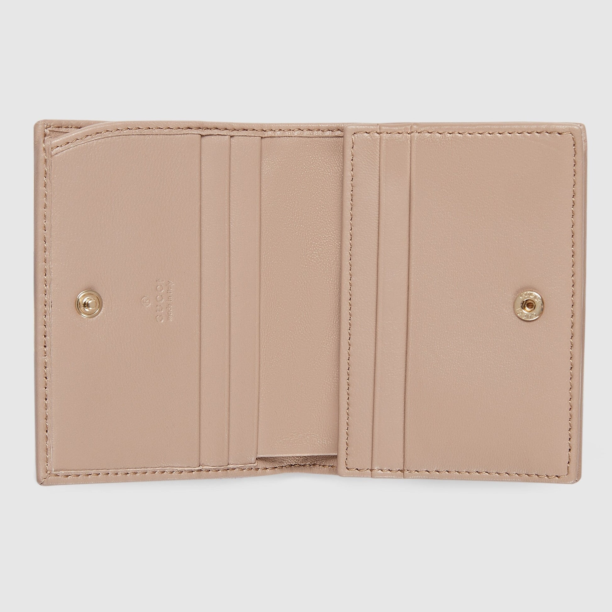 Gucci GG Marmont Card Case Wallet – Beige