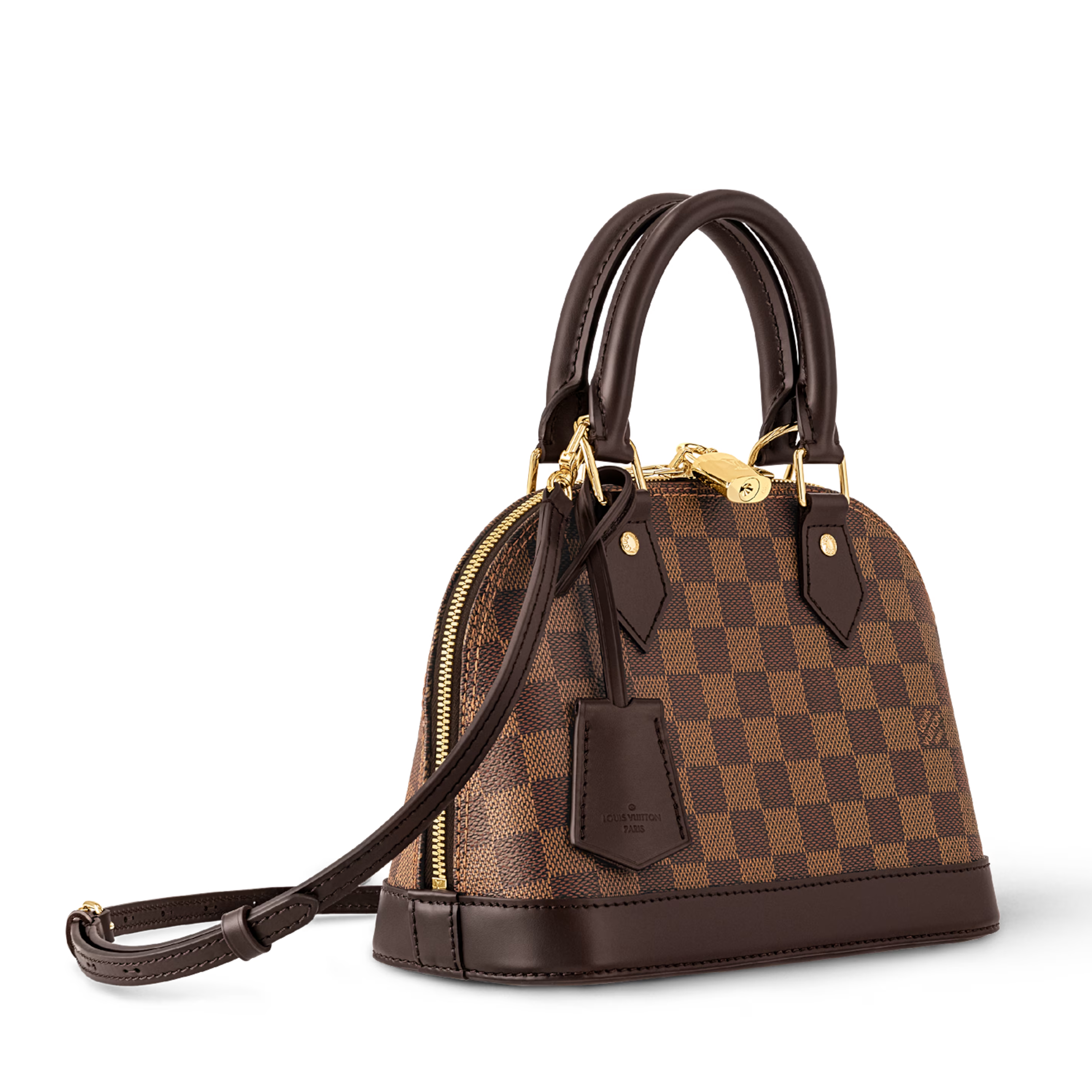 Louis Vuitton Damier Ebene Alma BB Handbag – Brown