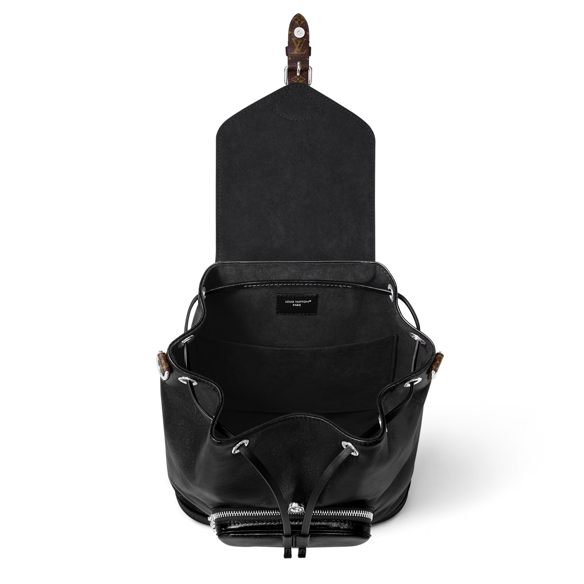 Louis Vuitton Lambskin Montsouris Vibe PM Bagpack – Black