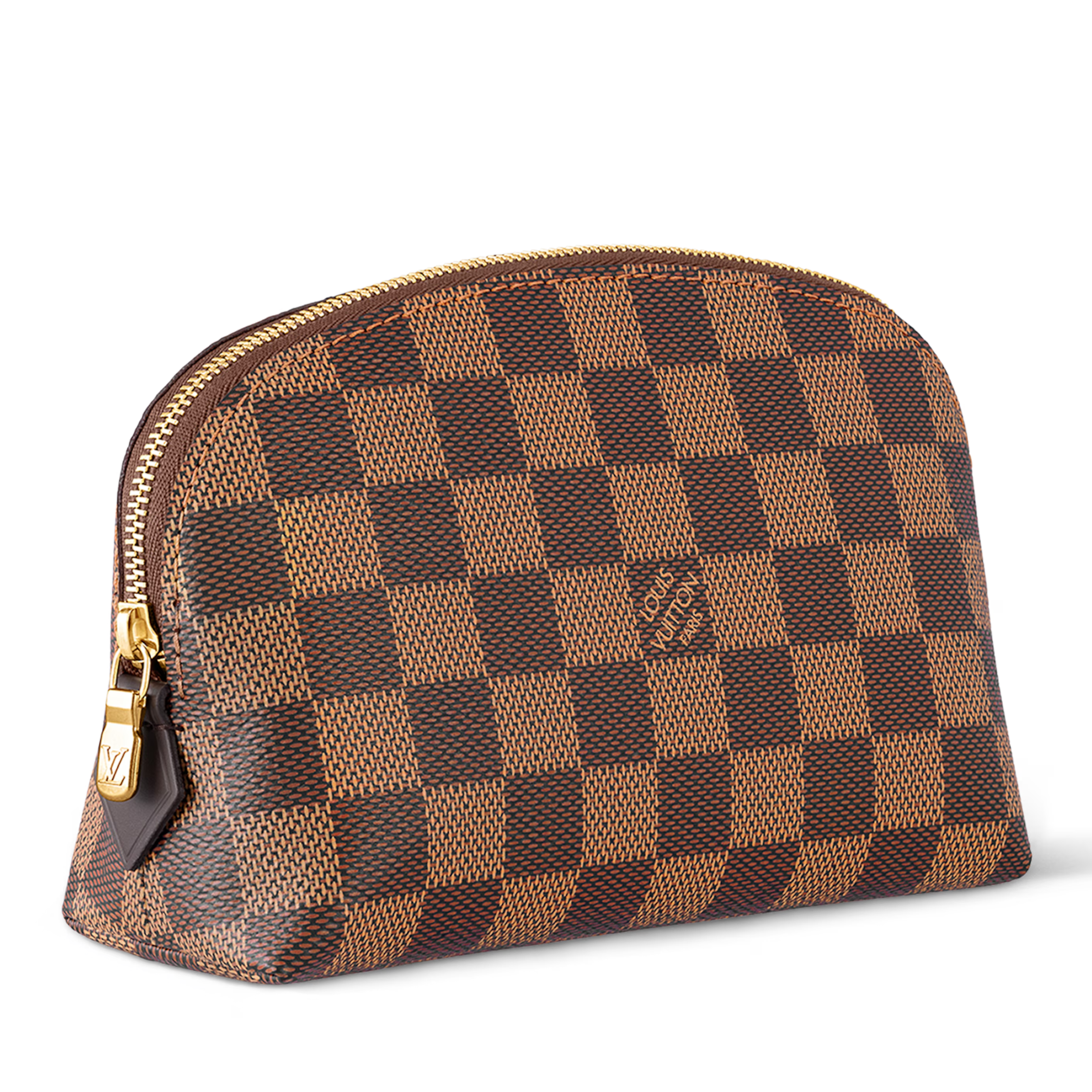 Louis Vuitton Damier Ebene Canvas Cosmetic Pouch PM – Brown