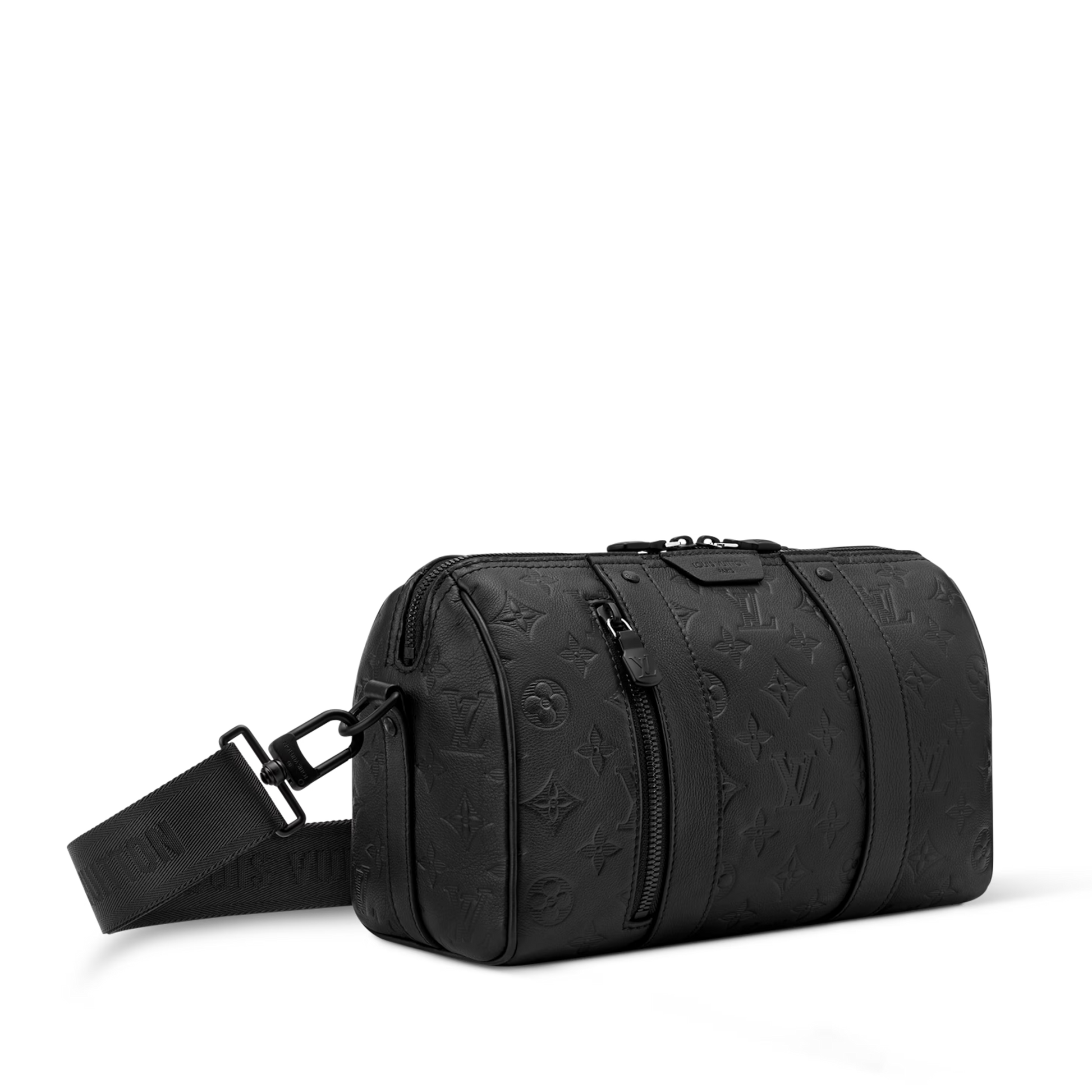 Louis Vuitton Monogram Shadow City Keepall Duffle Bag – Black
