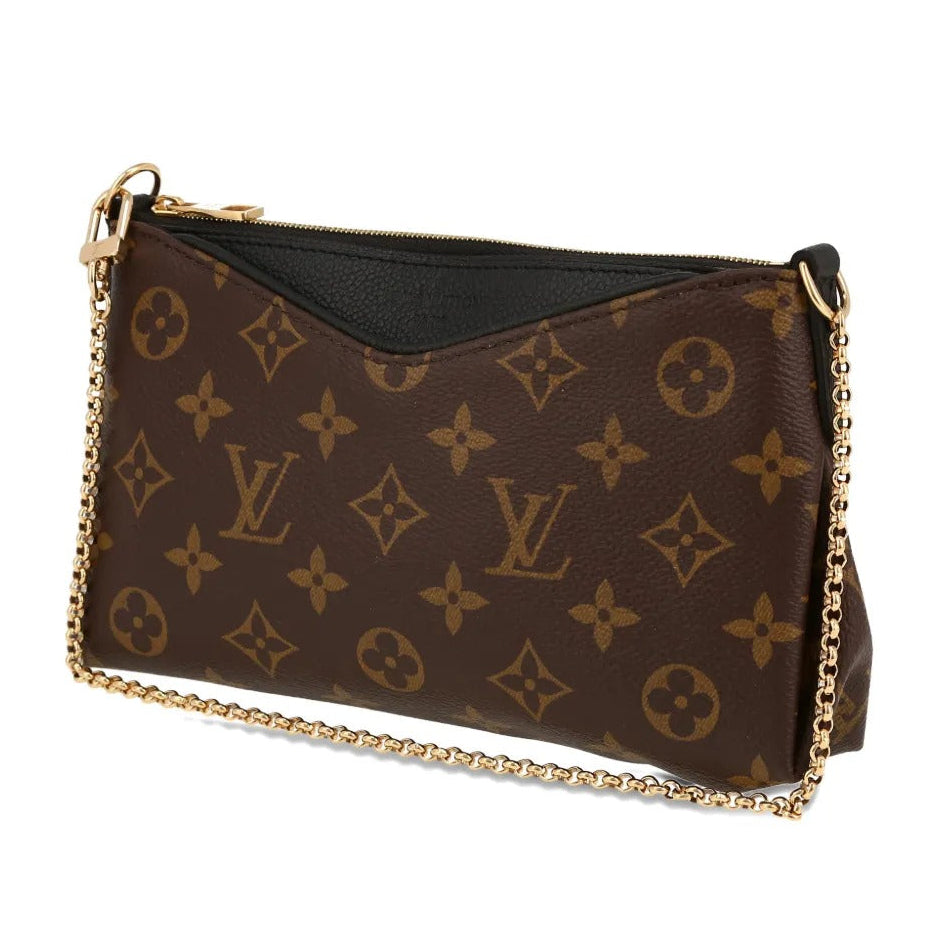Louis Vuitton Monogram Pallas Chain Shoulder Bag – Brown