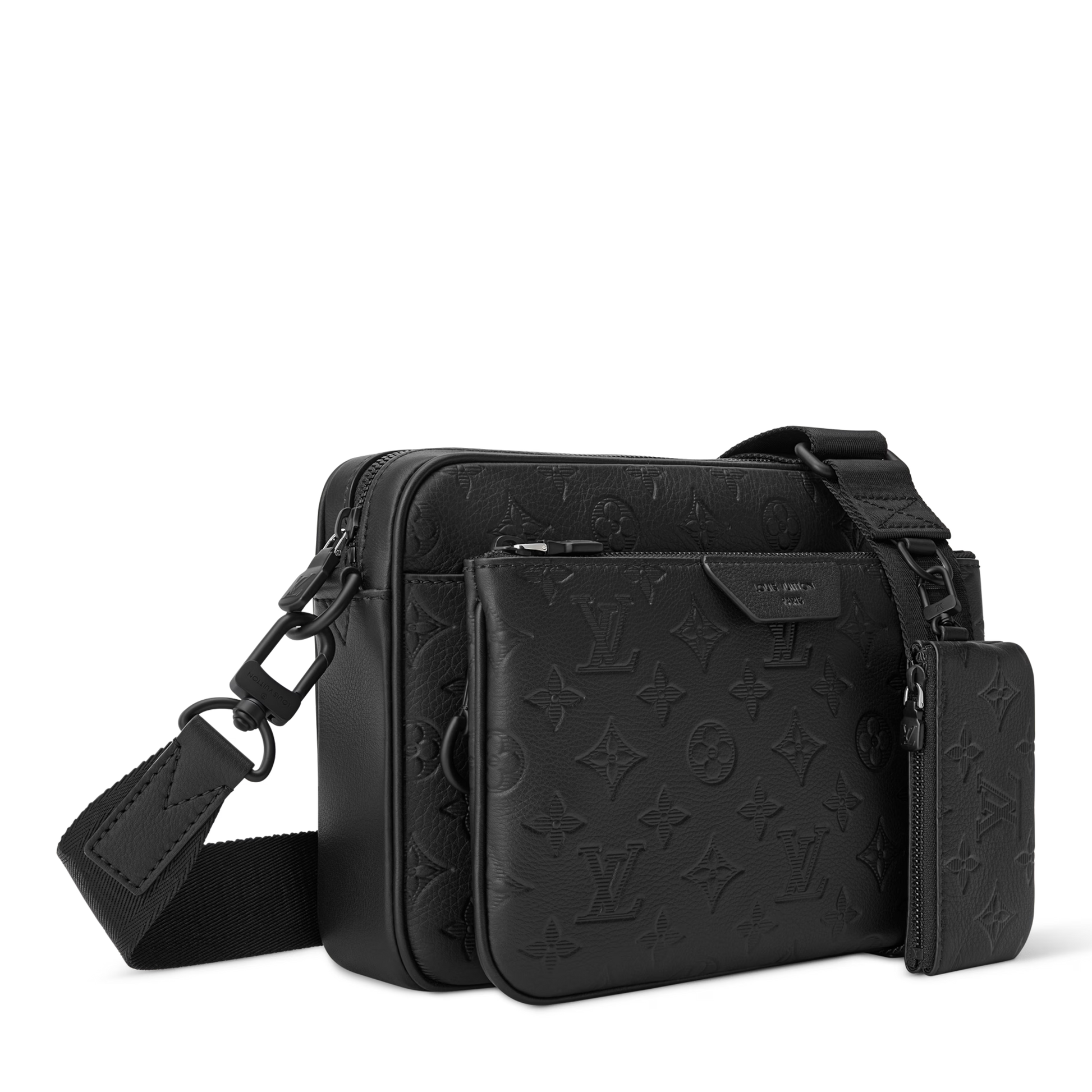 Louis Vuitton Monogram Shadow Trio Messenger Bag – Black