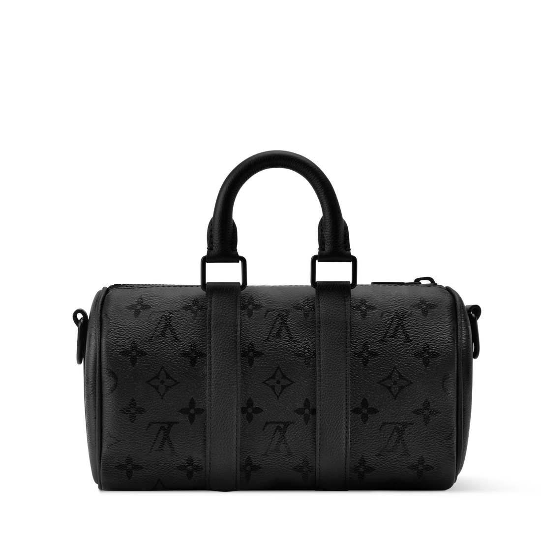 Louis Vuitton Monogram Midnight Canvas Keepall Bandoulière 25 Duffle Bag – Black