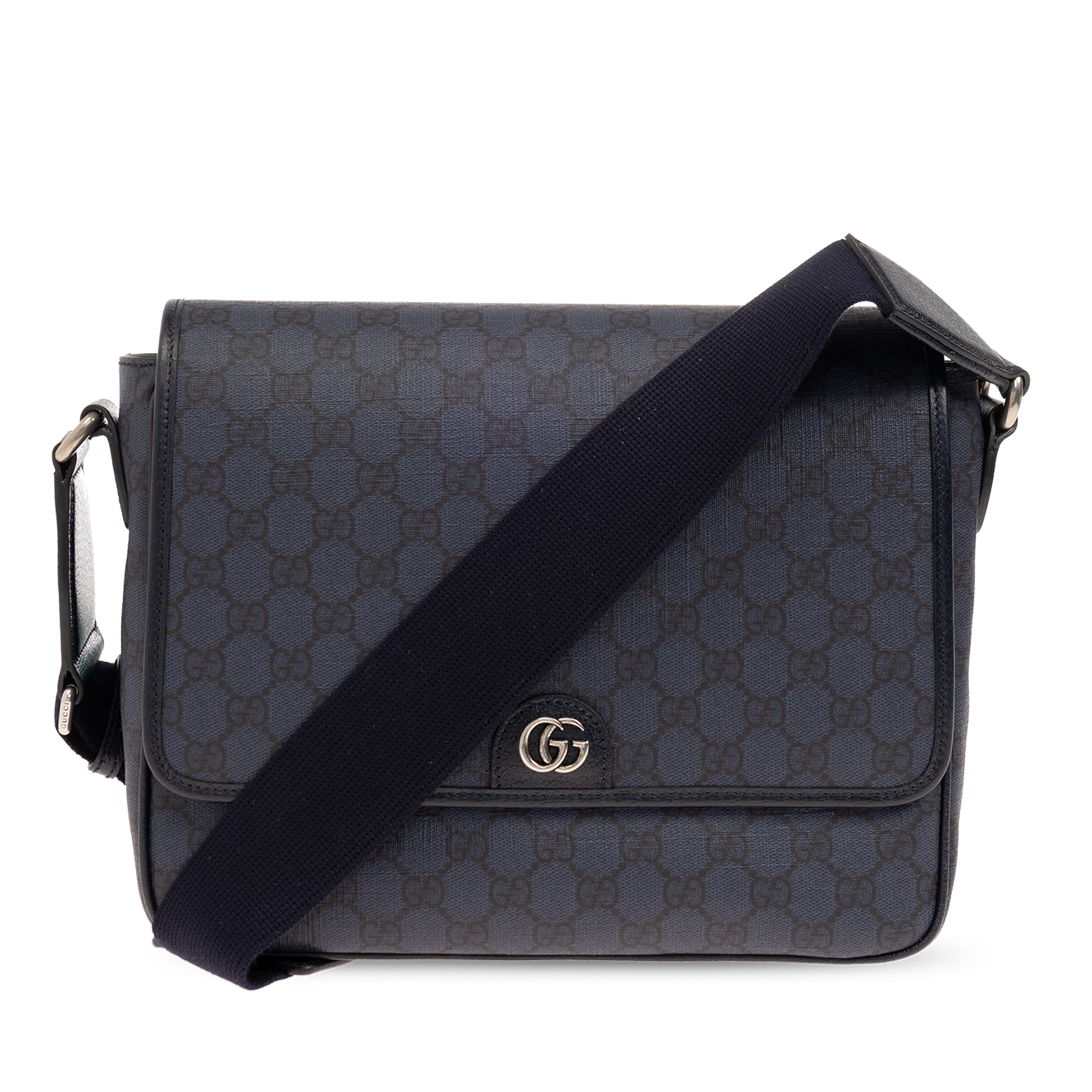 Gucci Supreme Canvas Ophidia Medium Messenger Bag – Blue