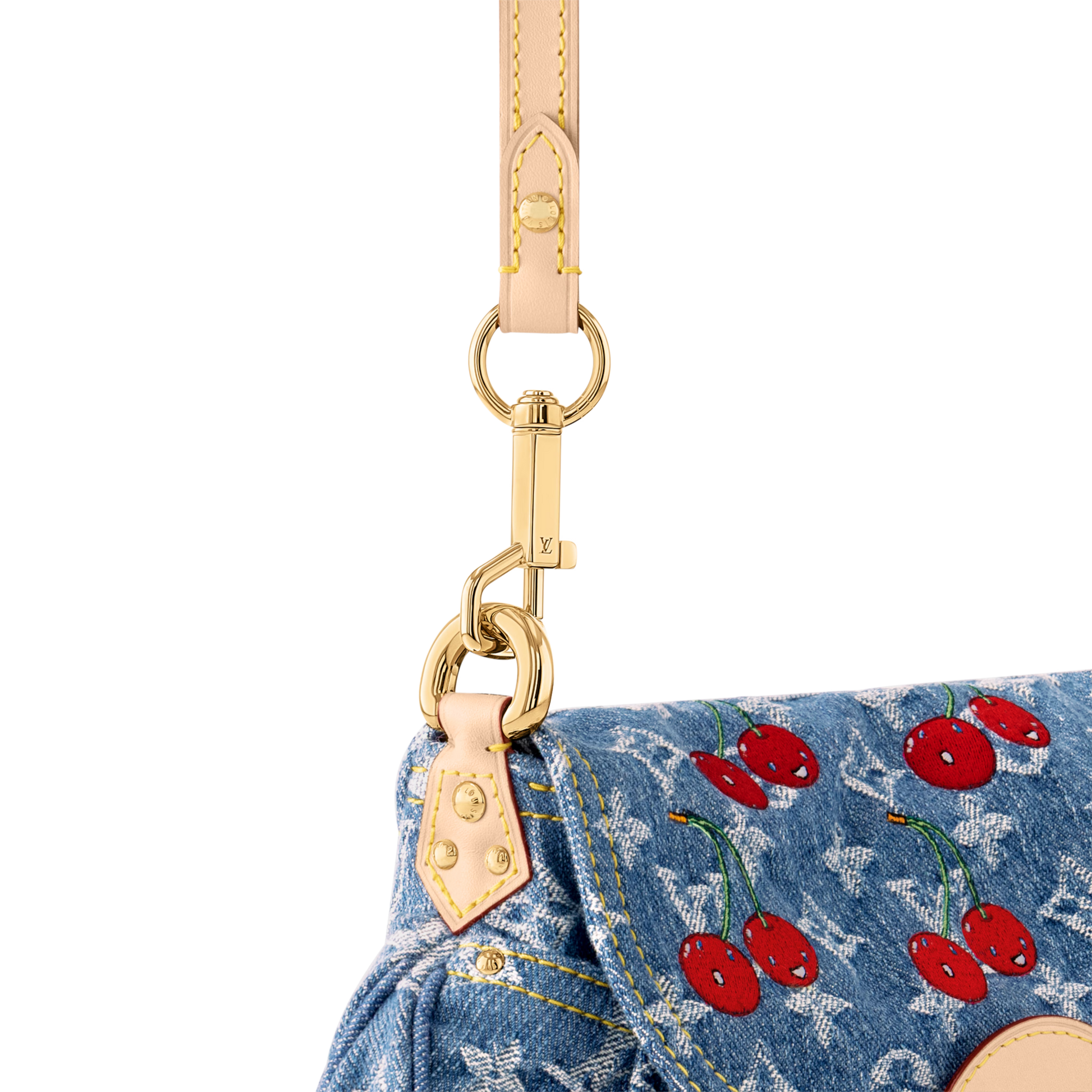 Louis Vuitton LV x TM Monogram Cherry Denim Sunset Shoulder Bag – Blue