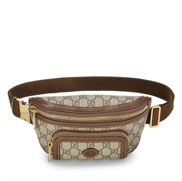 Gucci Interlocking GG Supreme Canvas Belt Bag – Beige & Brown