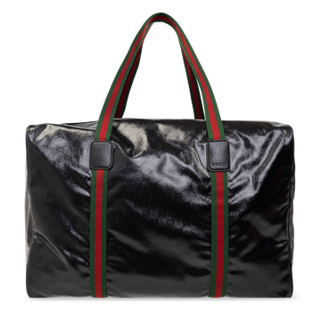 Gucci GG Crystal Large Holdall Duffle Bag – Black