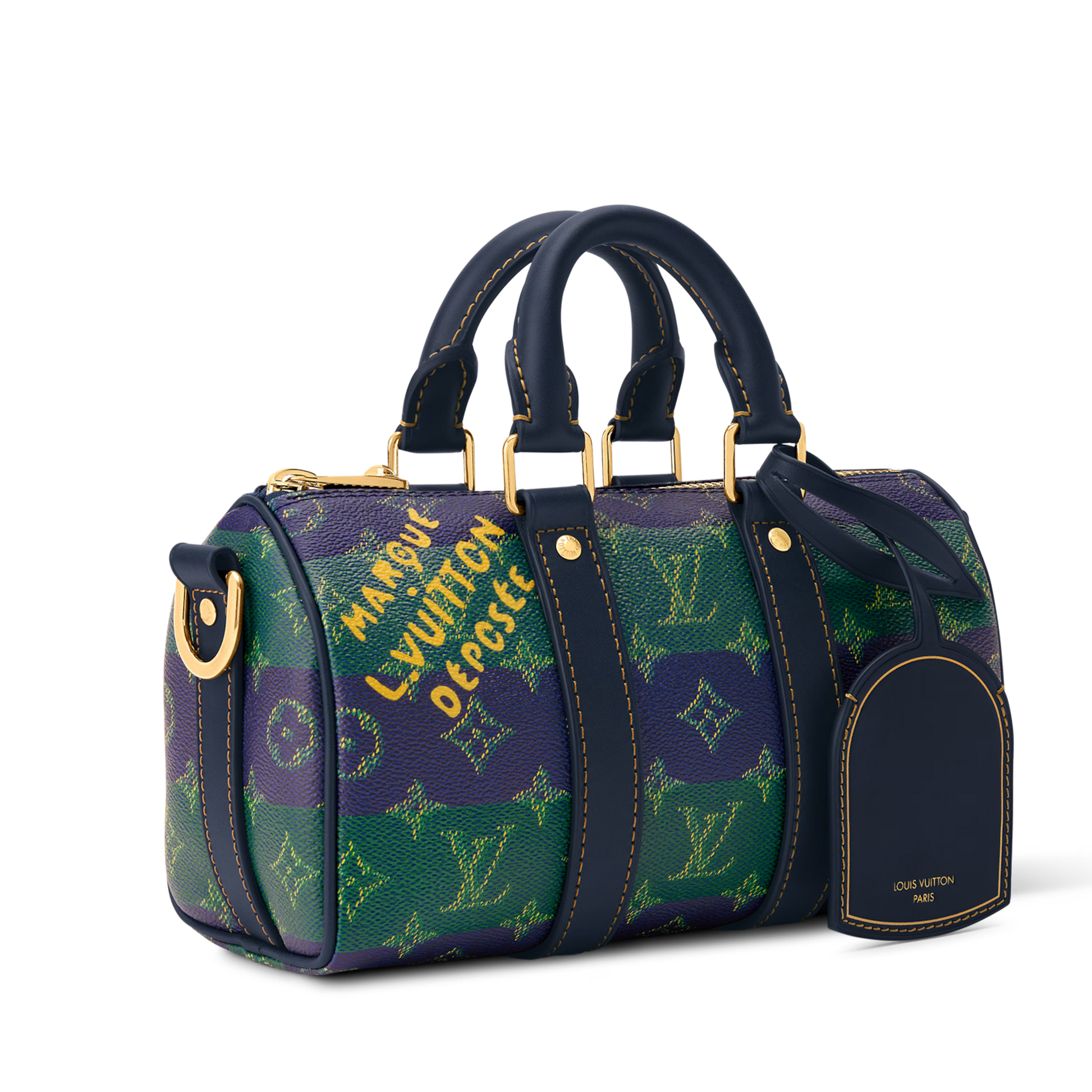 Louis Vuitton Monogram Heritage Keepall Bandoulière 25 – Blue Striped
