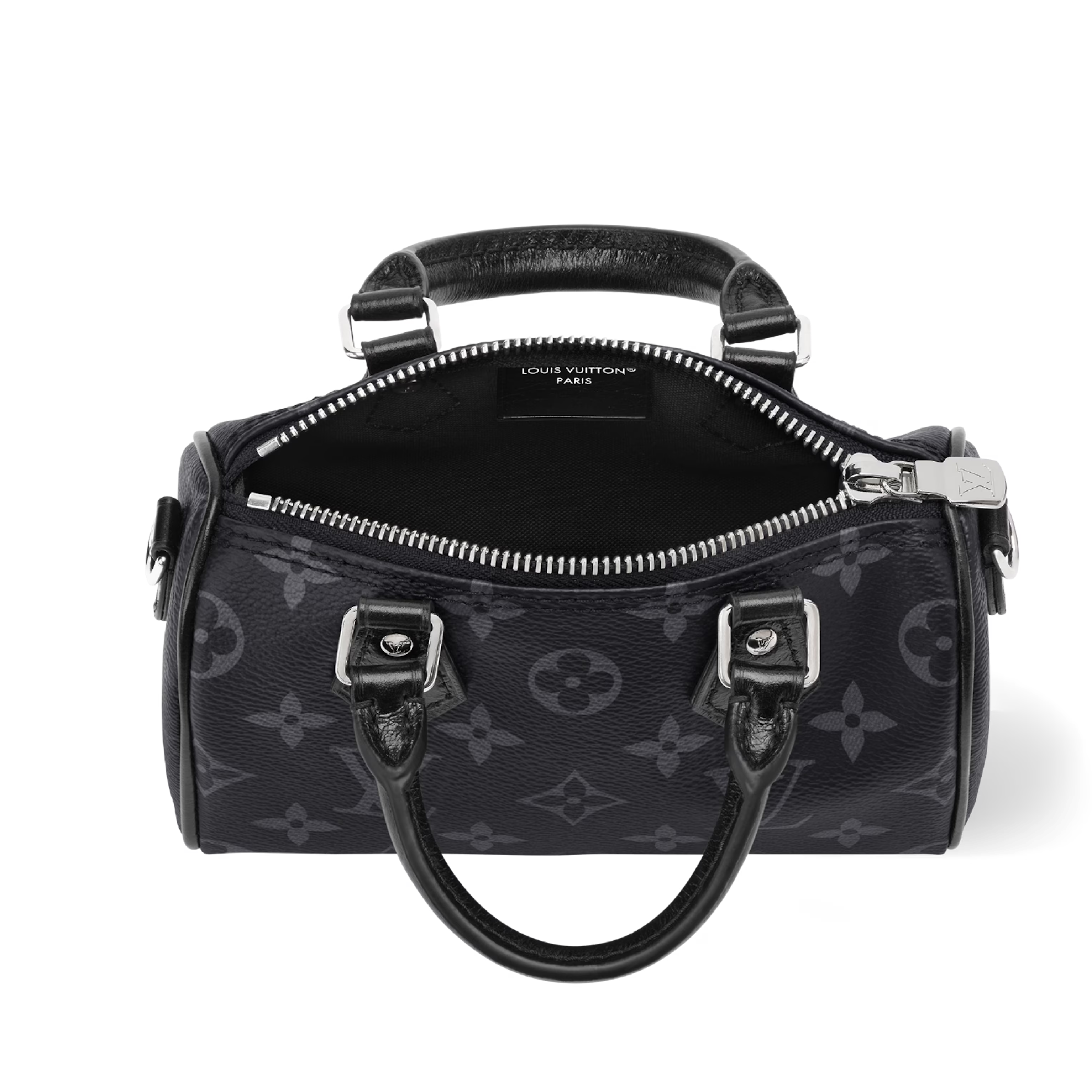 Louis Vuitton Monogram Eclipse Nano Speedy Handbag – Black