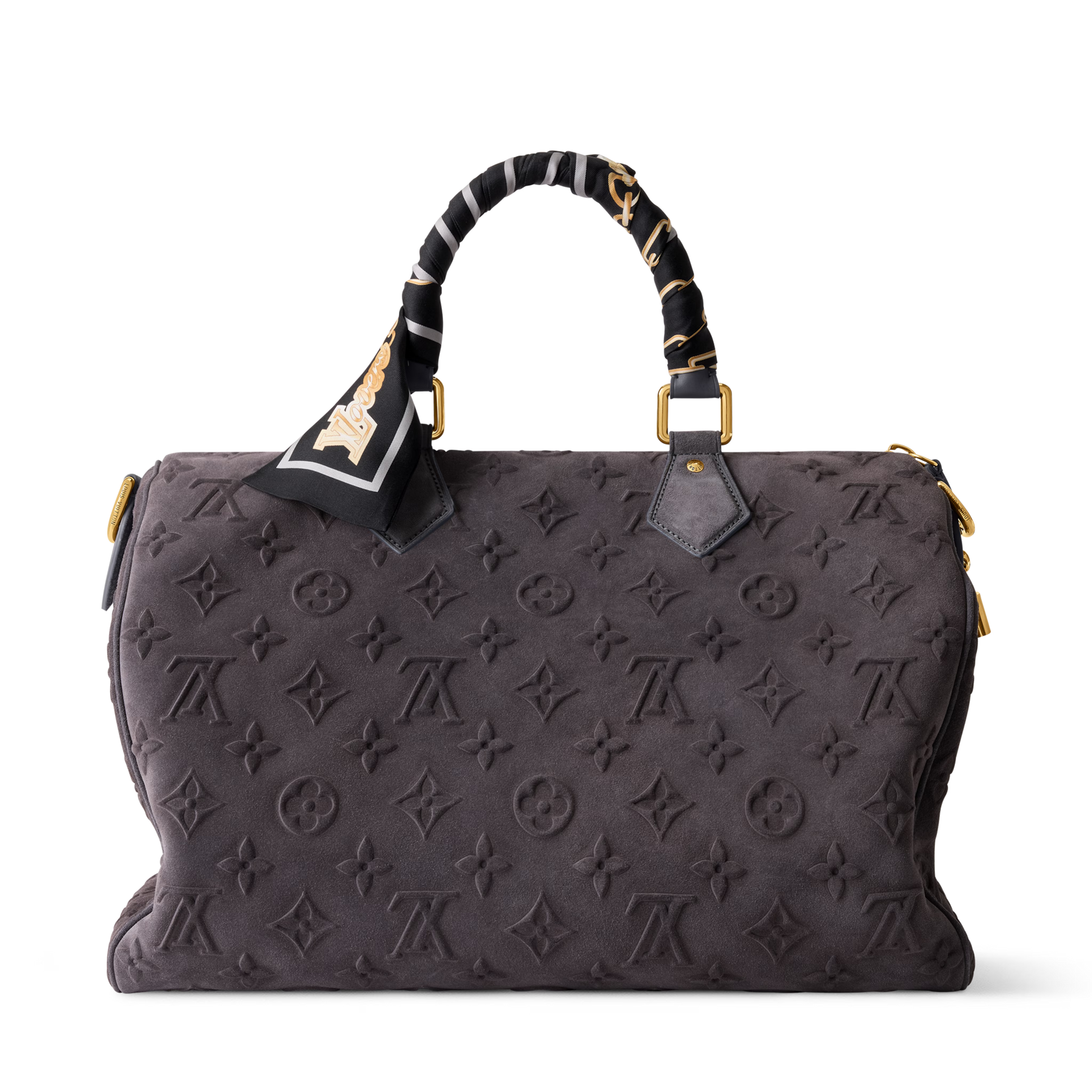Louis Vuitton Autres Cuirs Monogram Speedy P9 Bandoulière 40 Duffle Bag – Gray