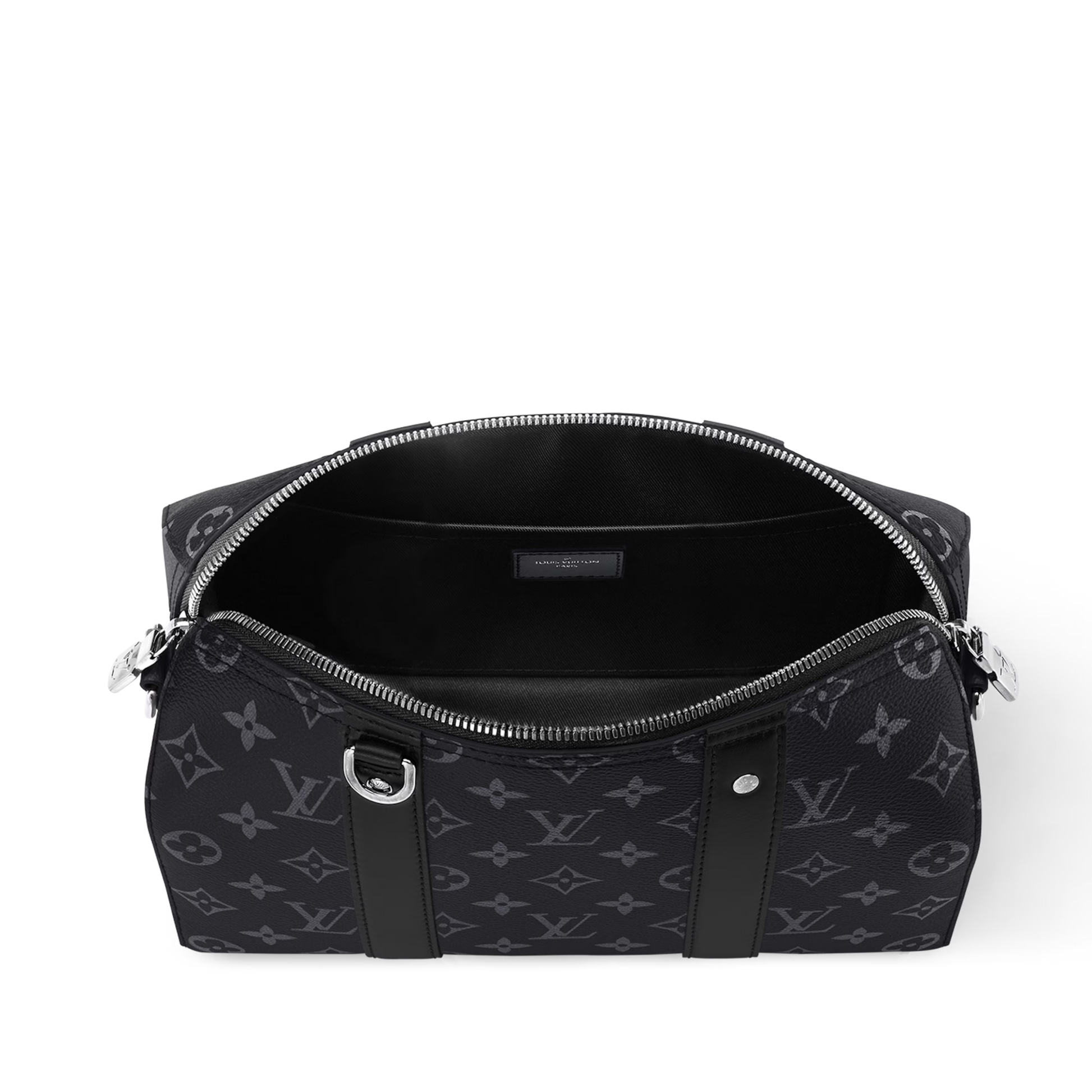 Louis Vuitton Monogram Eclipse City Keepall Duffle Bag – Black