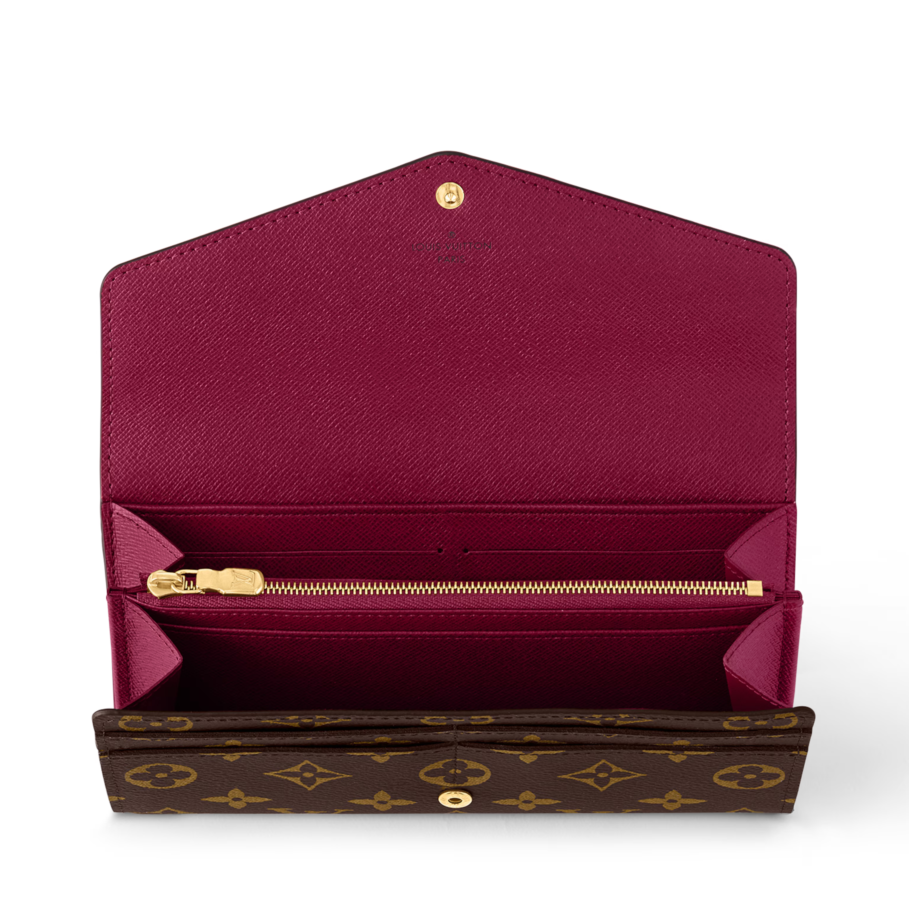 Louis Vuitton Monogram Canvas Sarah Wallet – Fuchsia Pink
