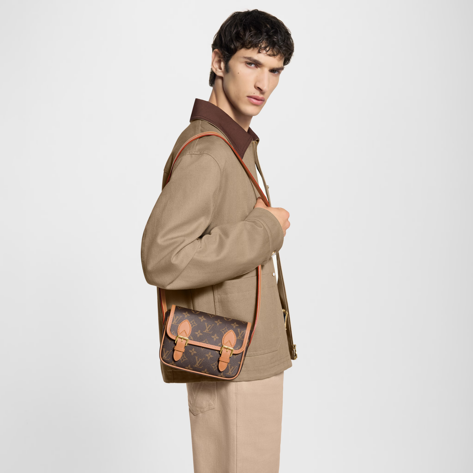 Louis Vuitton Monogram Canvas Satchel Wearable Wallet – Brown