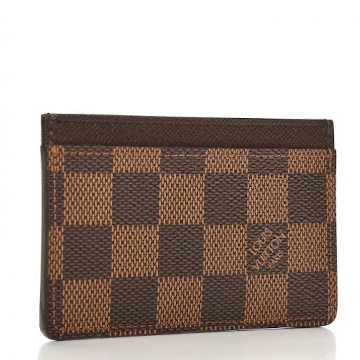 Louis Vuitton Damier Ebene Card Holder - Brown