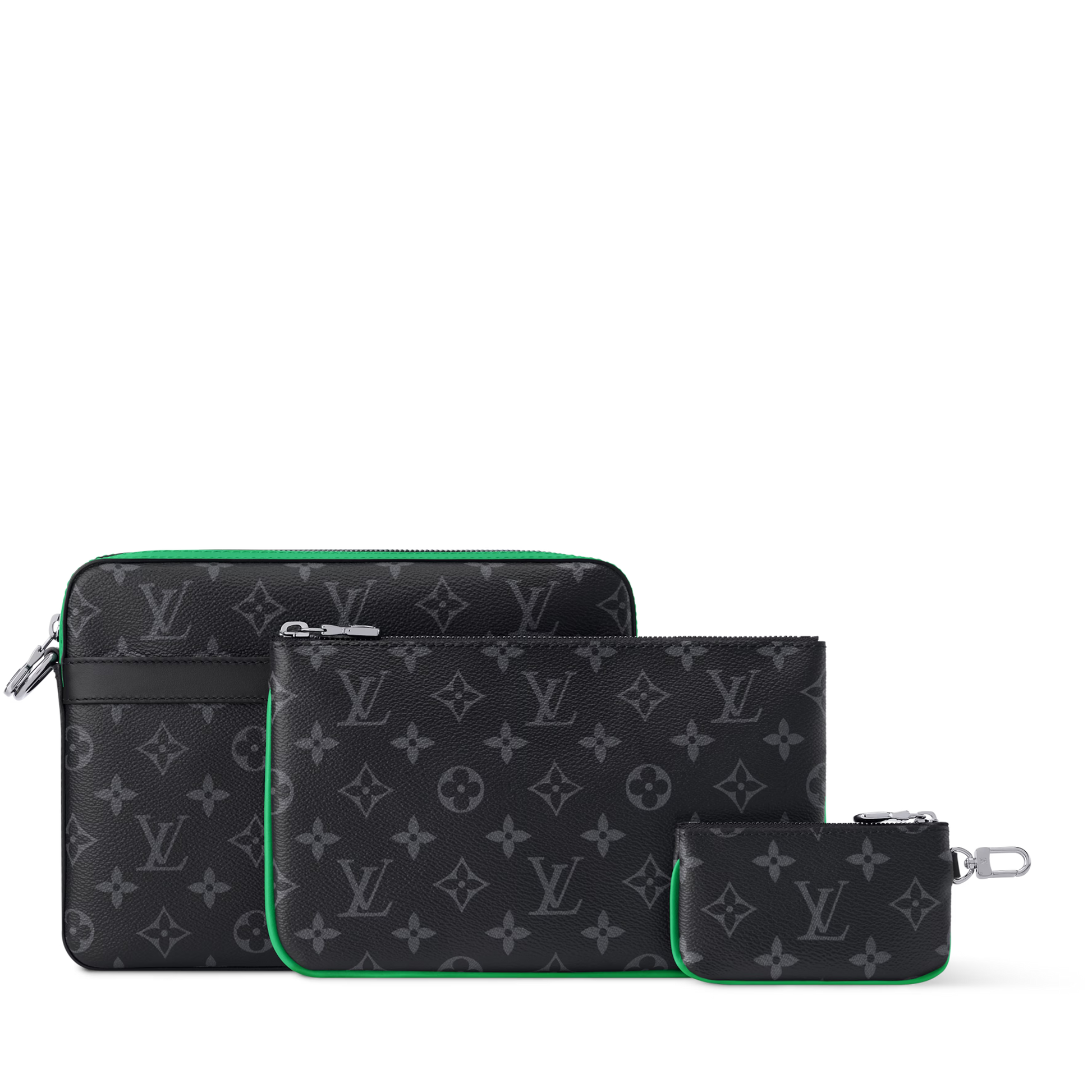 Louis Vuitton Monogram Eclipse Trio Messenger Bag – Bamboo Green