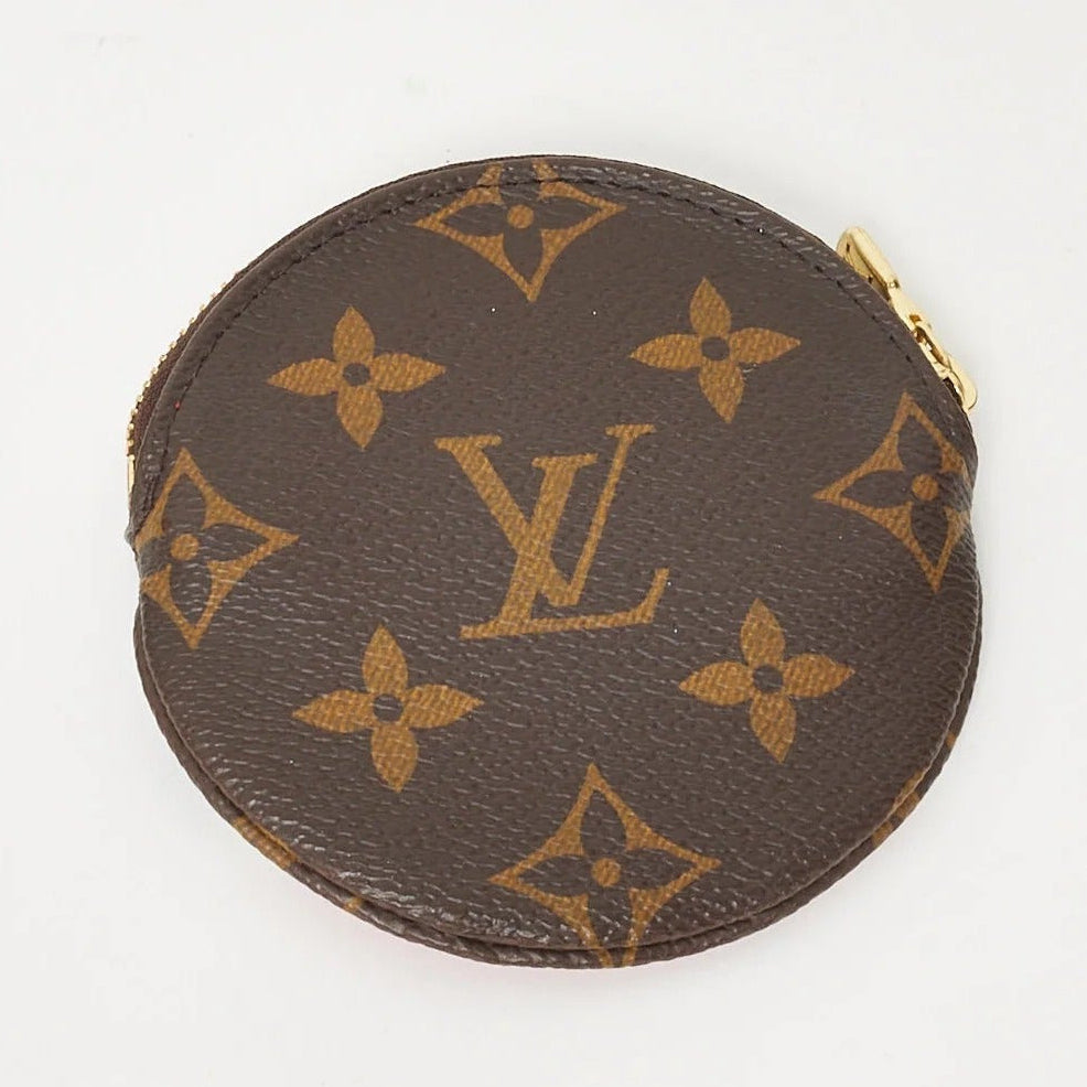 Louis Vuitton Limited Edition Monogram Christmas Round Coin Purse - Brown